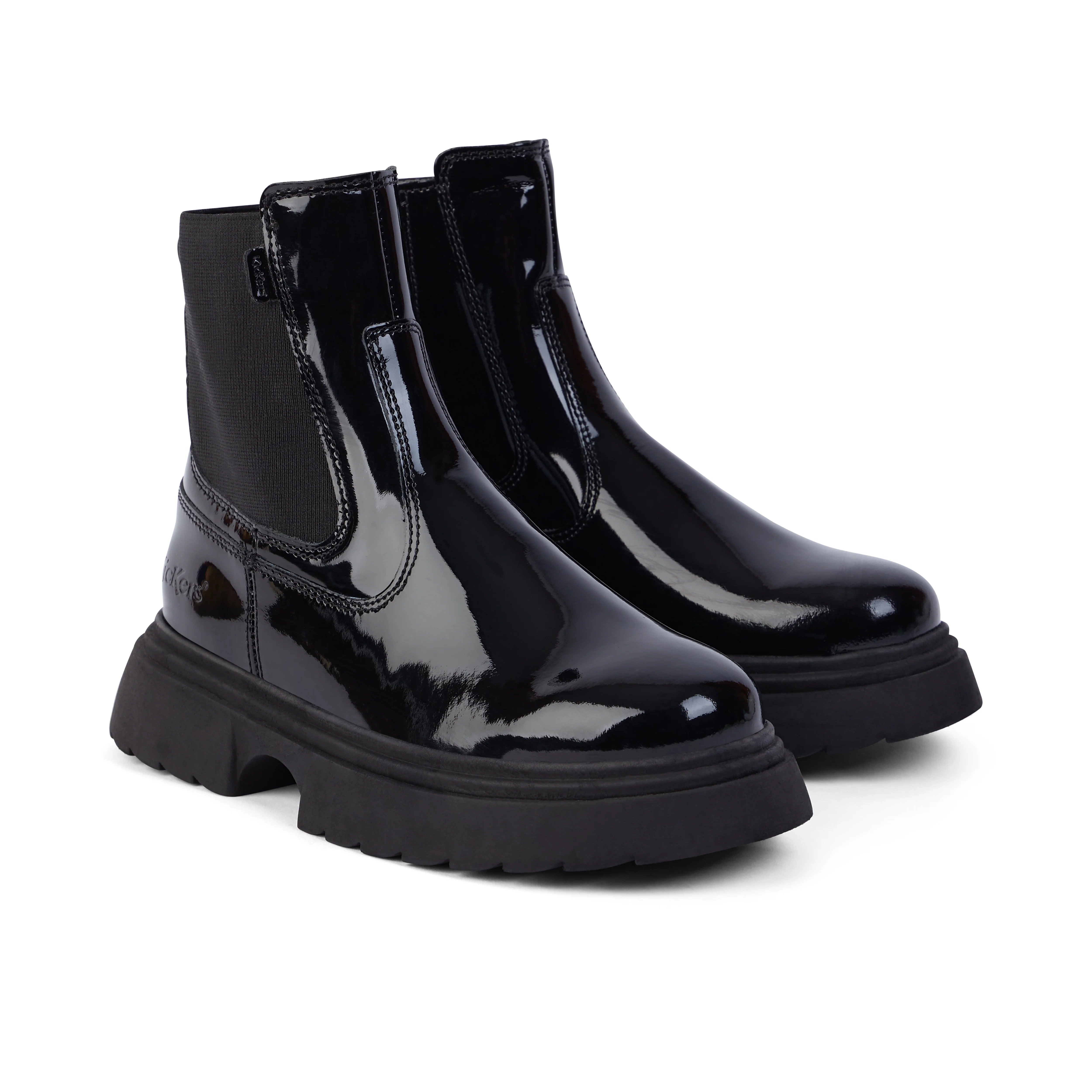 Junior Women Kenzi Chelsea Patent Leather Black - Image 3