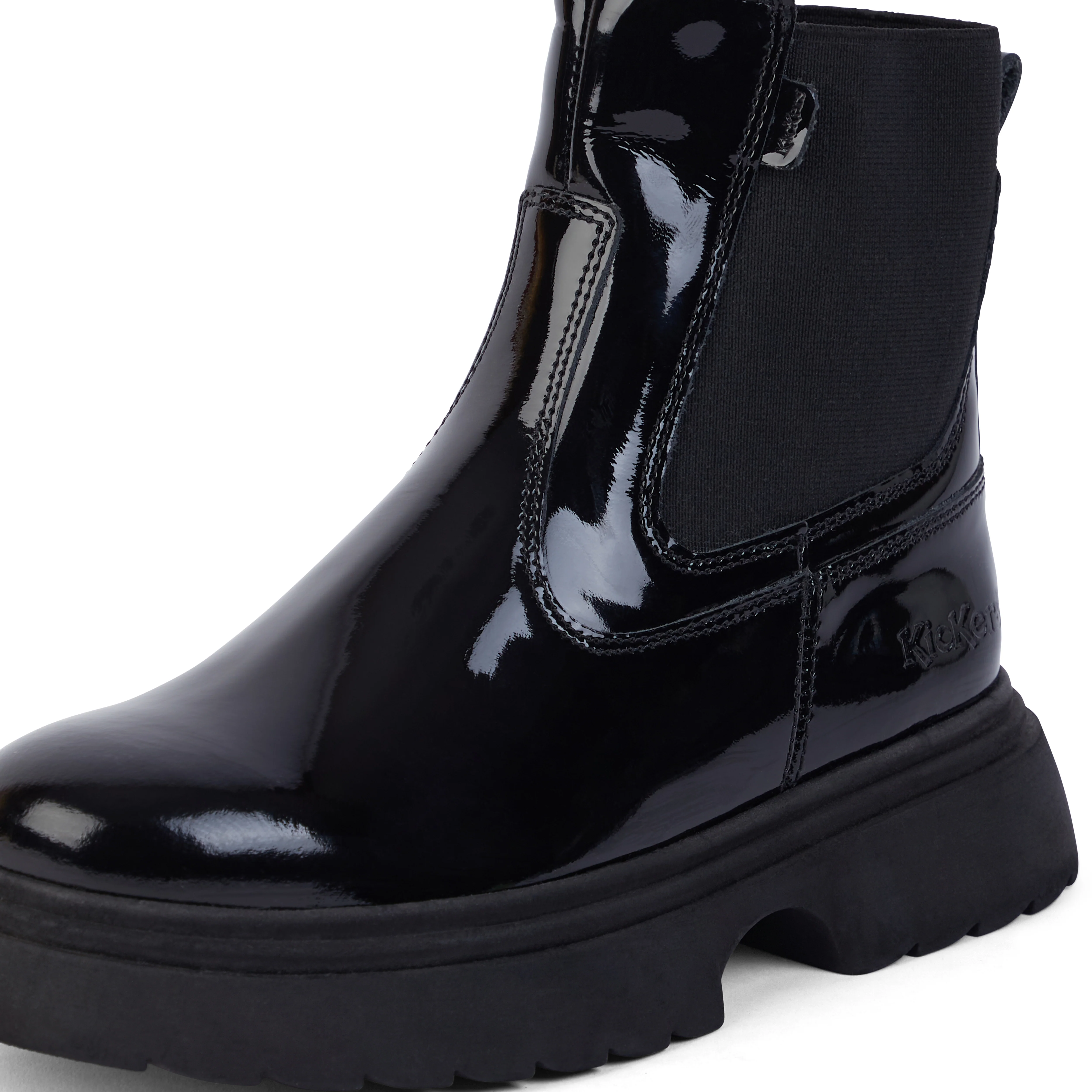 Junior Women Kenzi Chelsea Patent Leather Black - Image 6