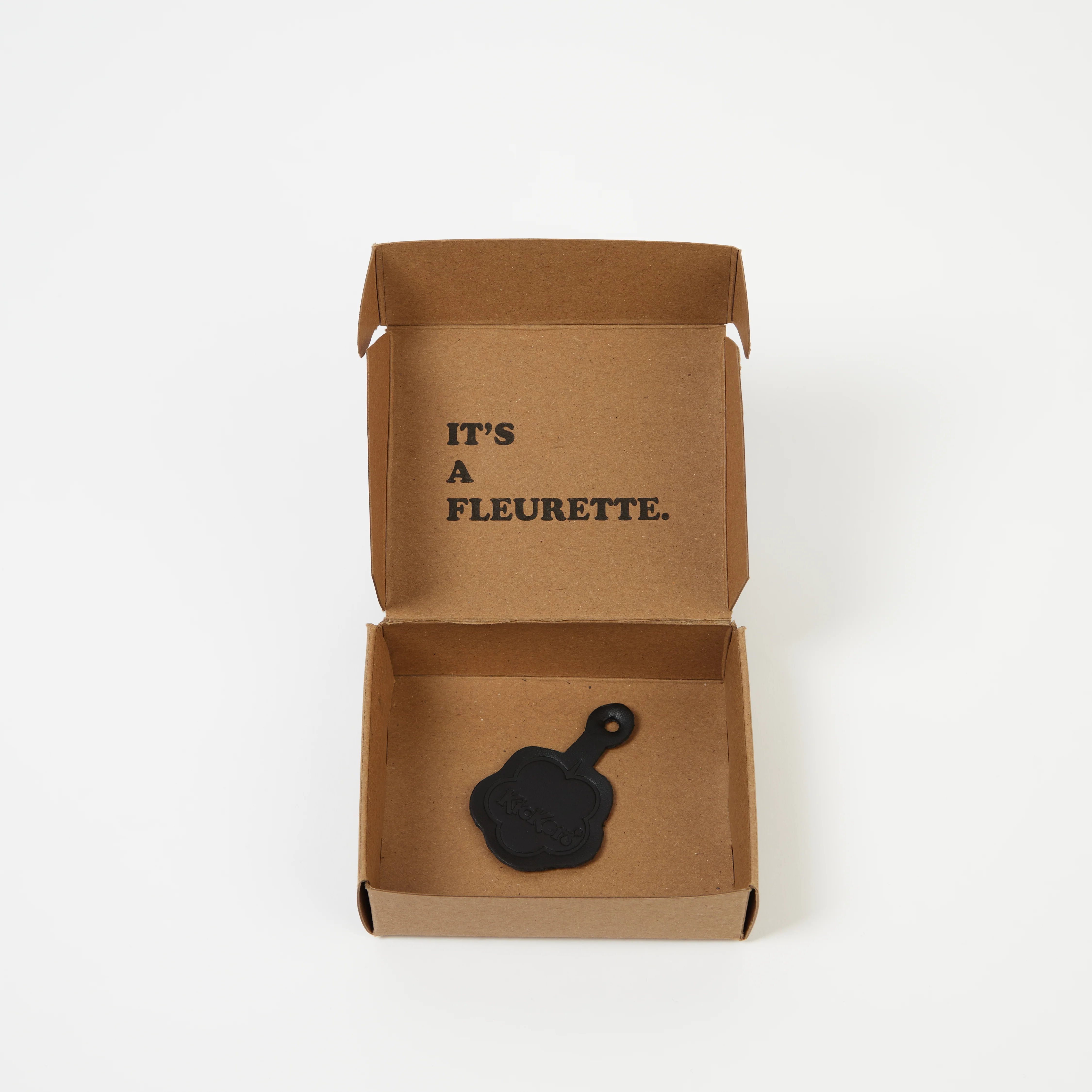 Unisex Leather Fleurette Black - Image 3