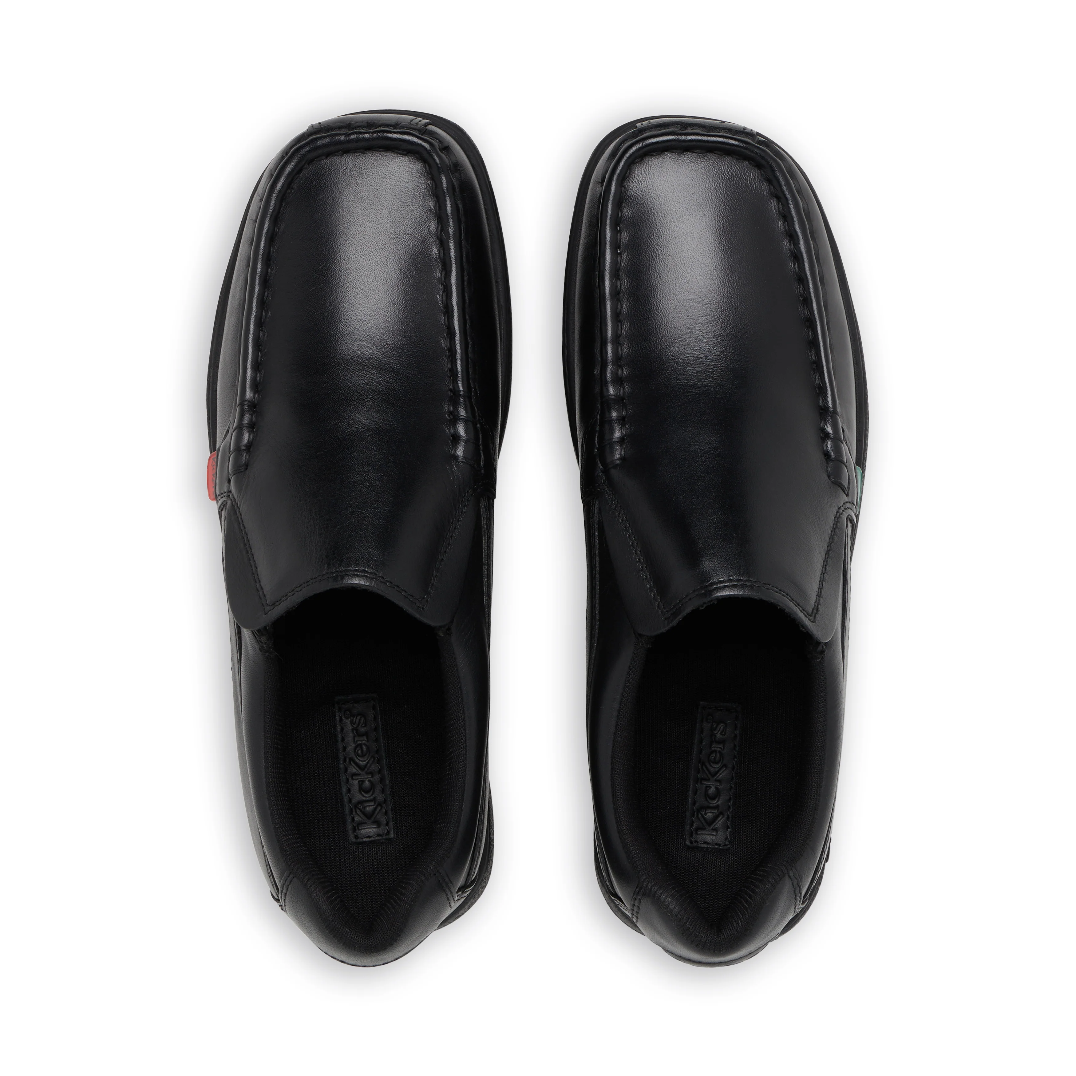Youth Mens Fragma Slip Leather Black - Image 4