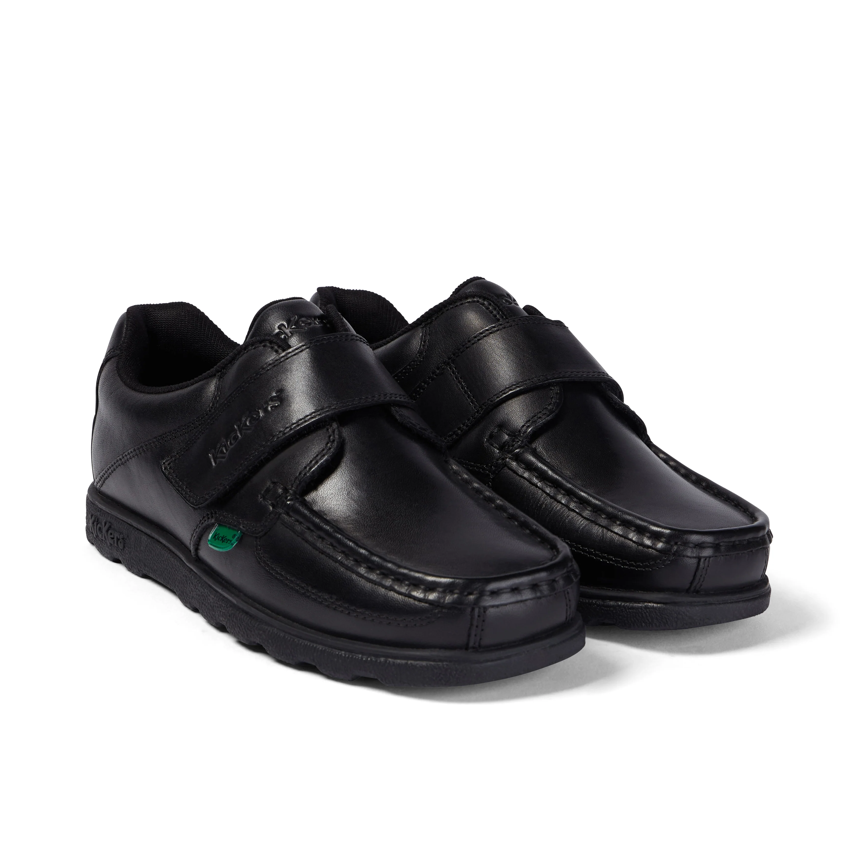 Youth Mens Fragma Strap Leather Black