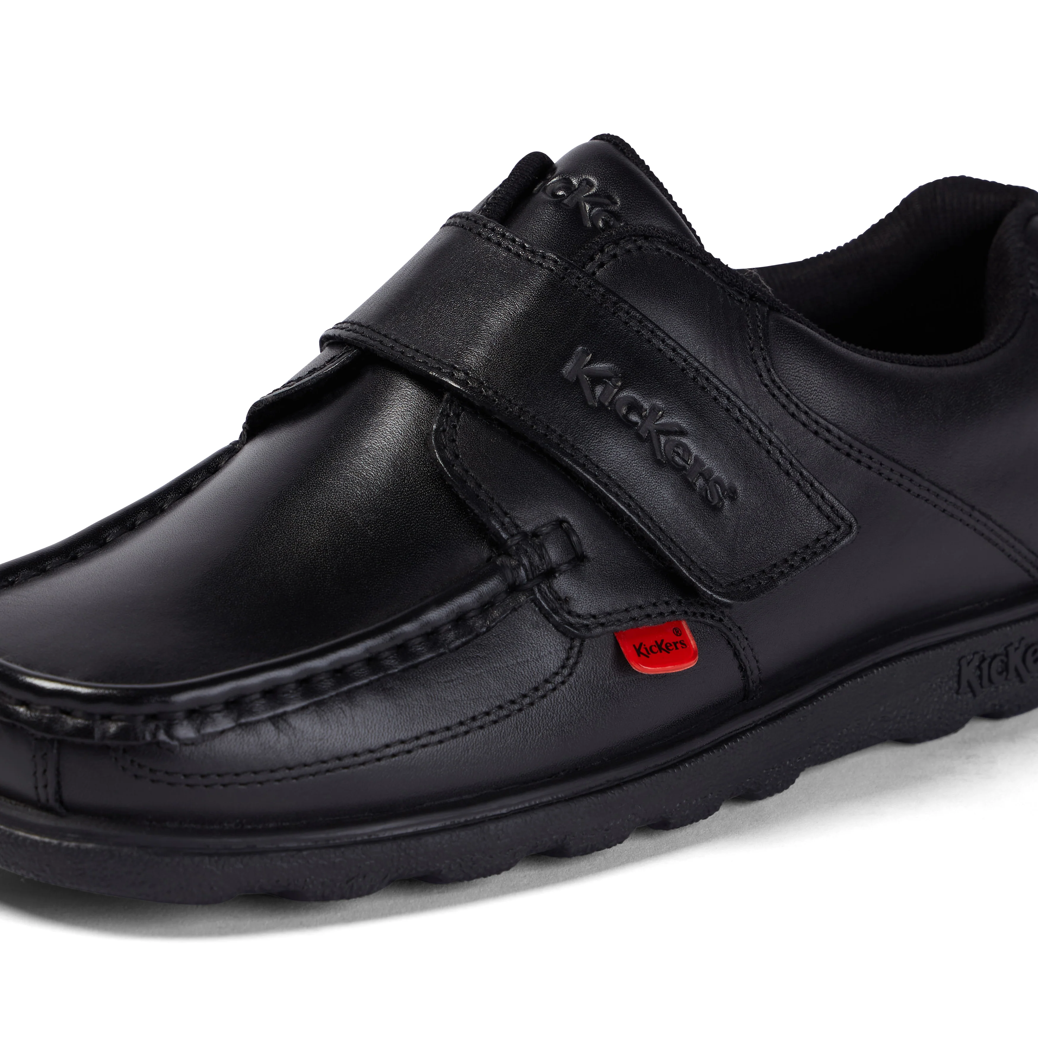 Youth Mens Fragma Strap Leather Black - Image 6