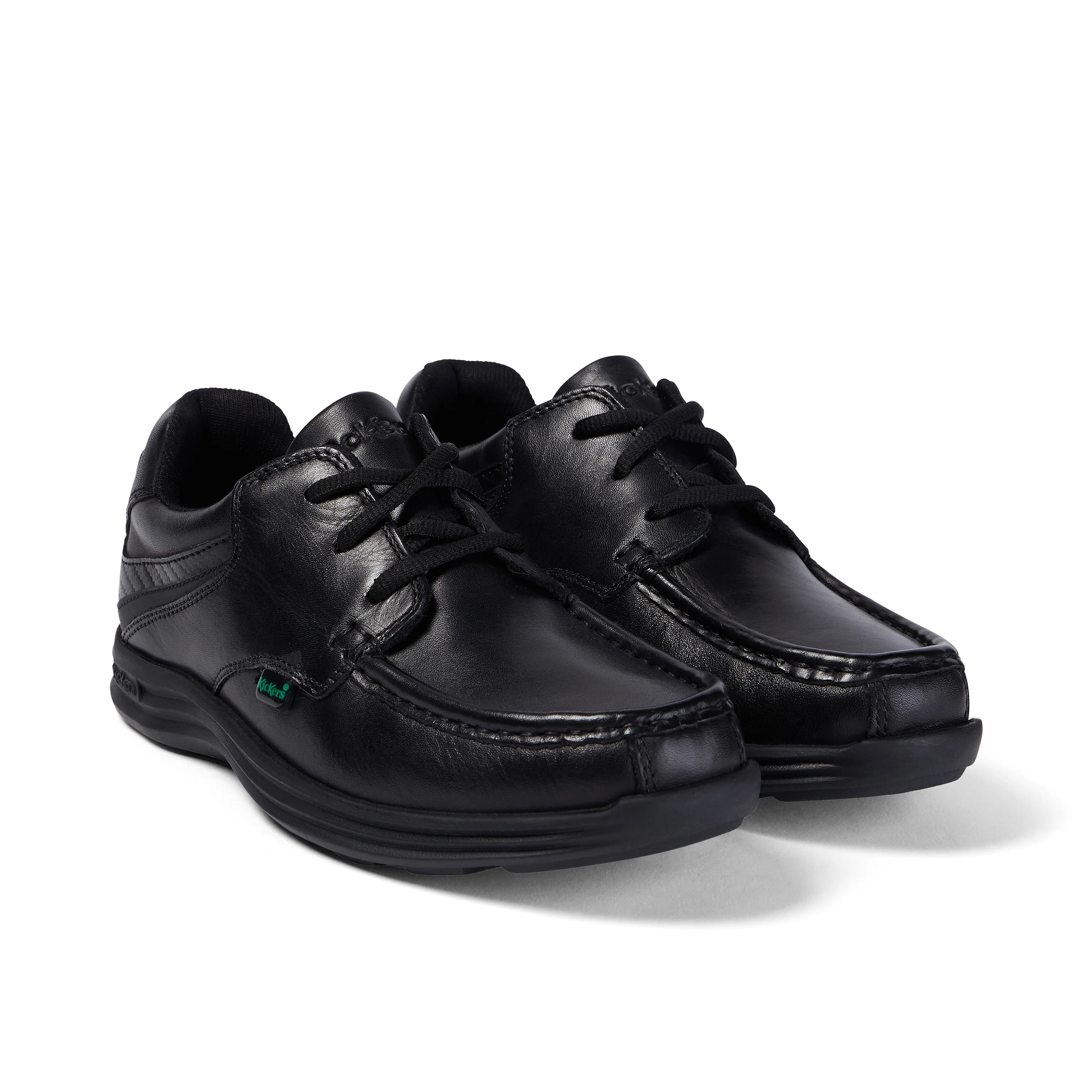 Youth Mens Reasan Lace Leather Black - Image 3