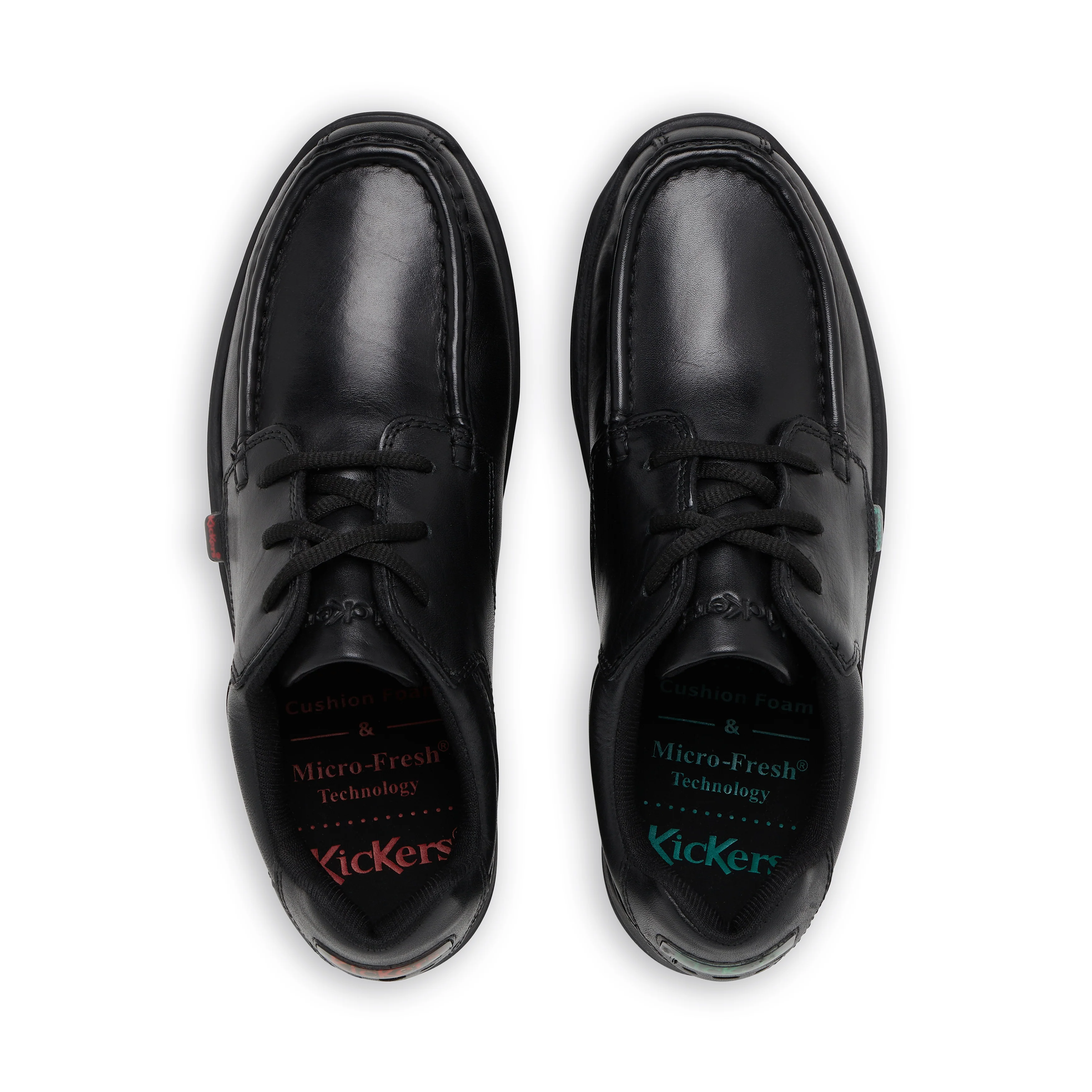 Youth Mens Reasan Lace Leather Black - Image 4