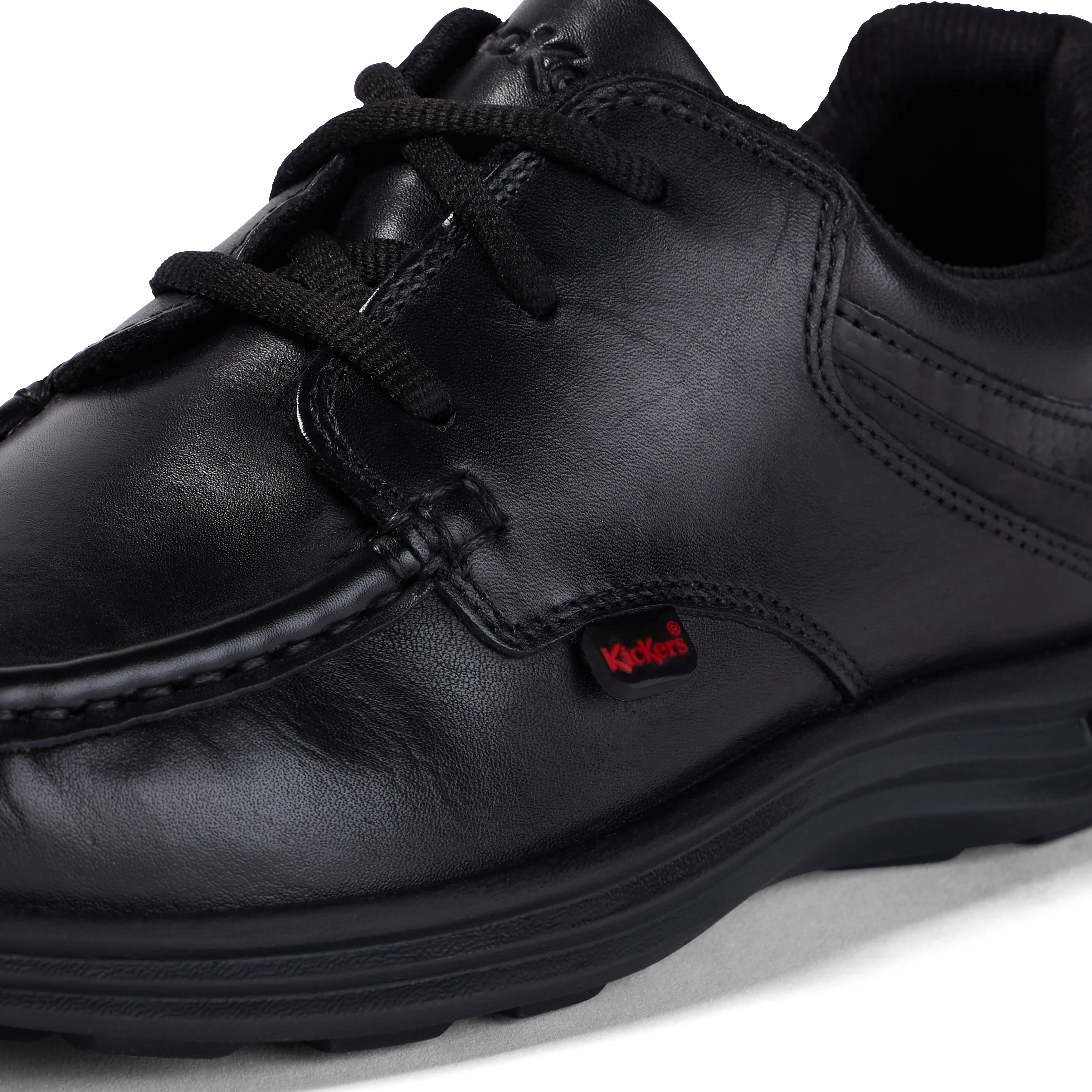 Youth Mens Reasan Lace Leather Black - Image 6
