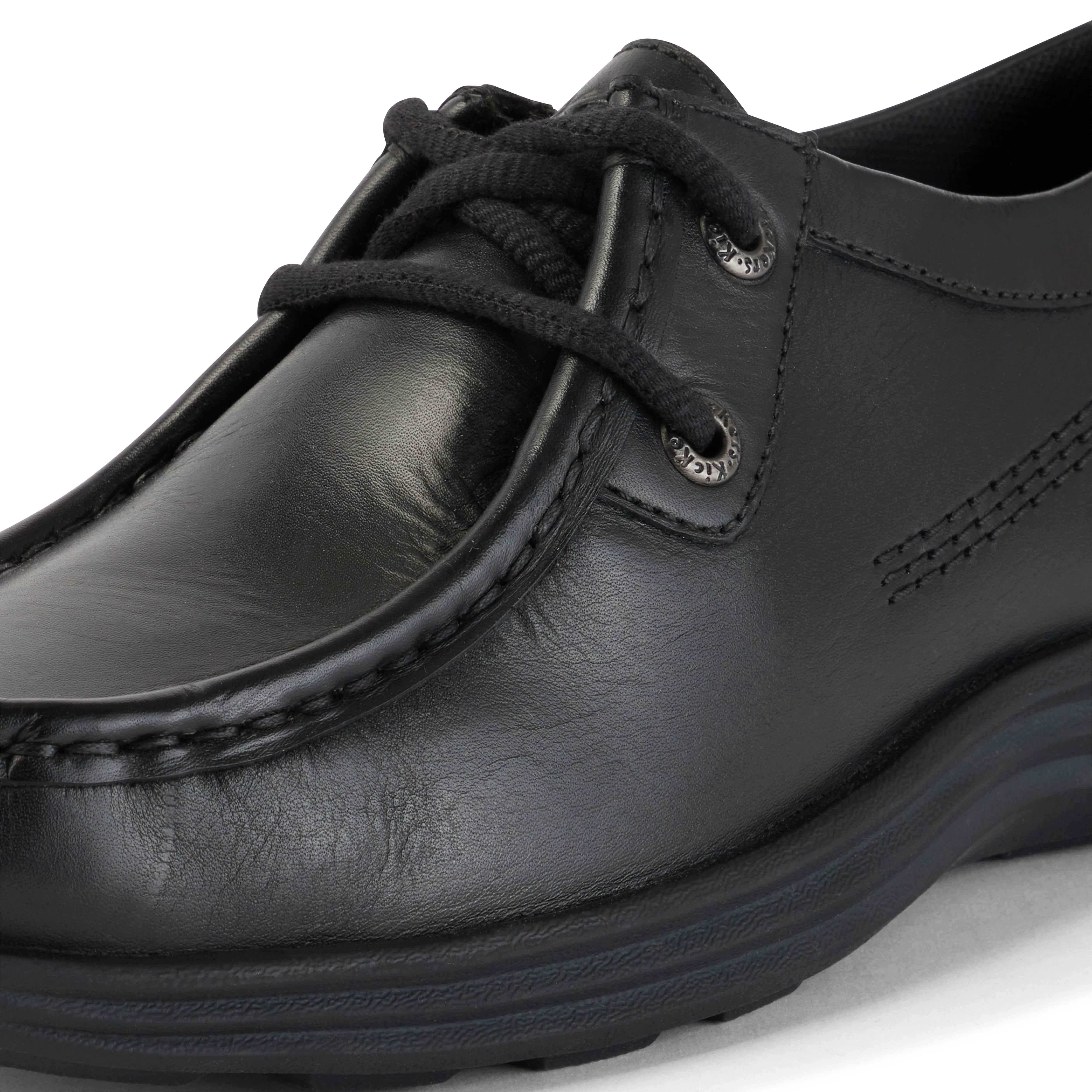 Youth Mens Reasan Moc Leather Black - Image 6