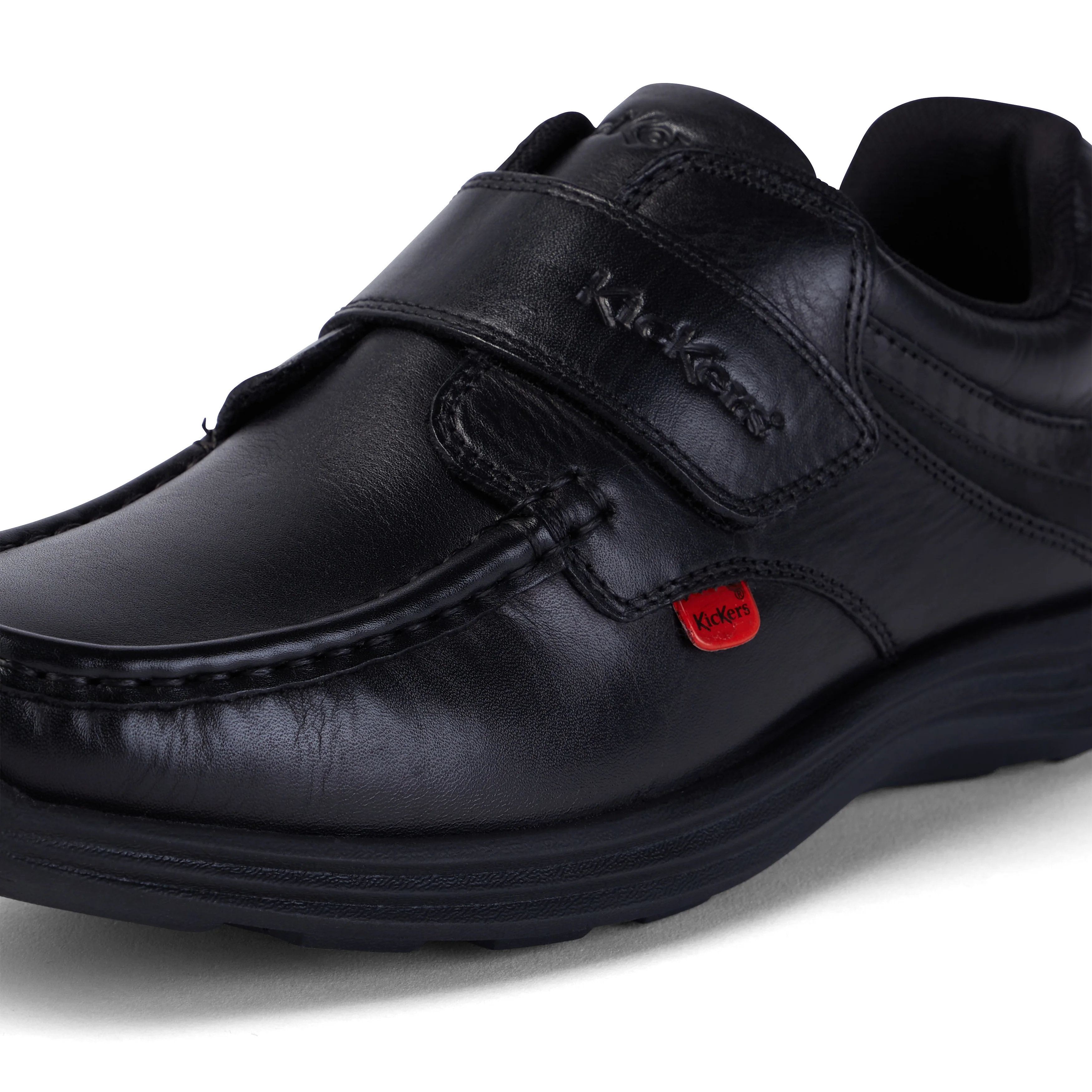 Youth Mens Reasan Strap Leather Black - Image 6