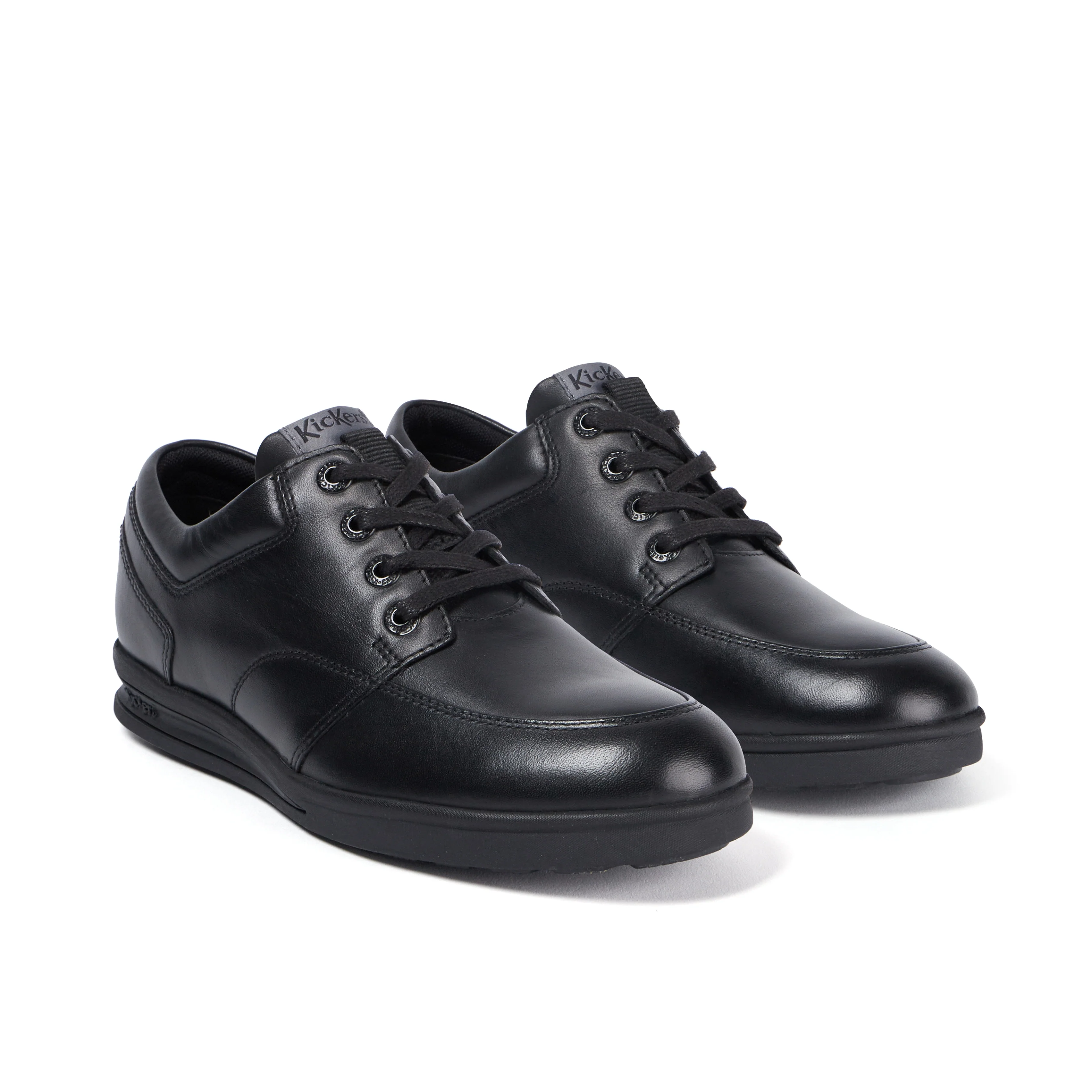 Youth Mens Troiko Lace Leather Black - Image 3