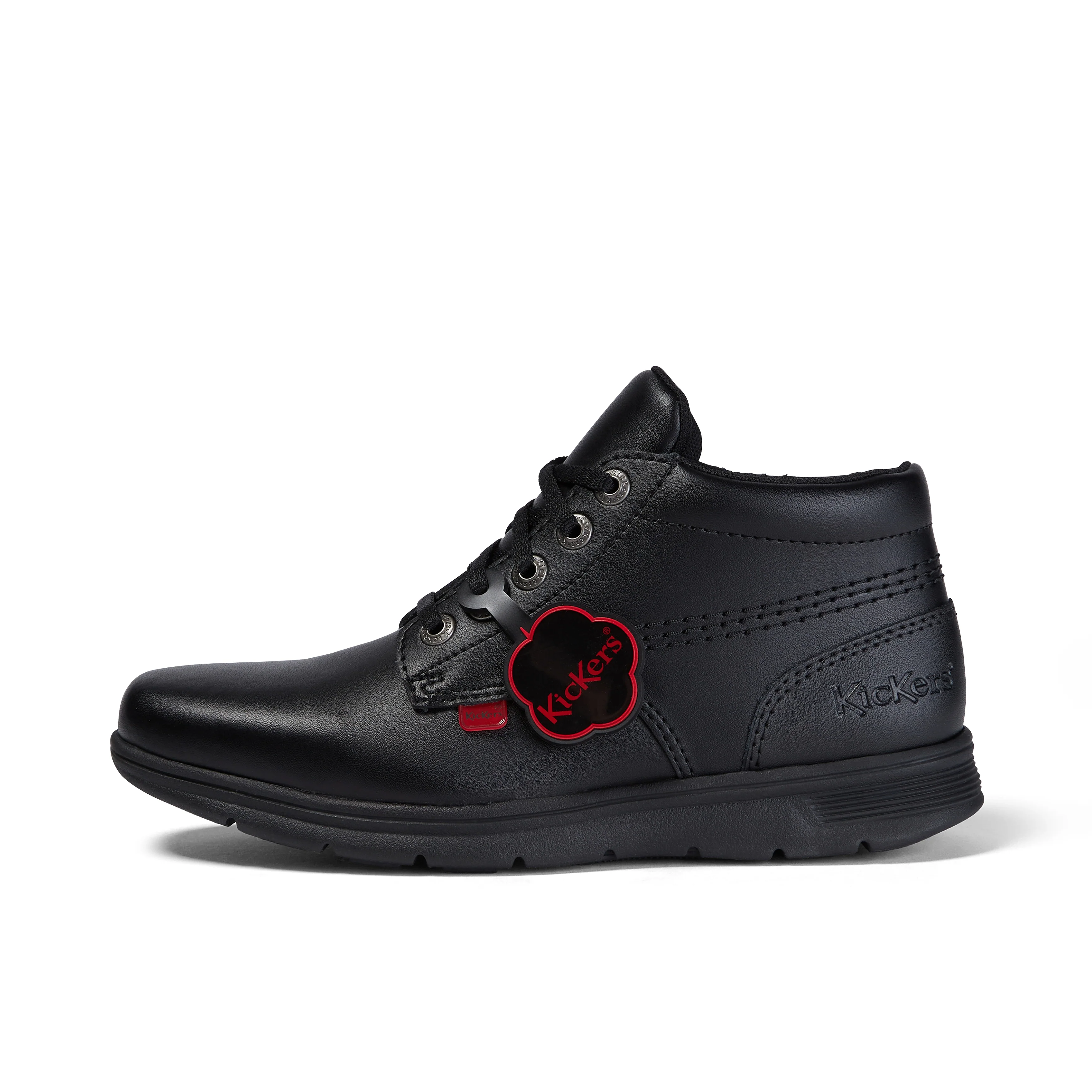 Youth Unisex Kelland Hi Leather Black
