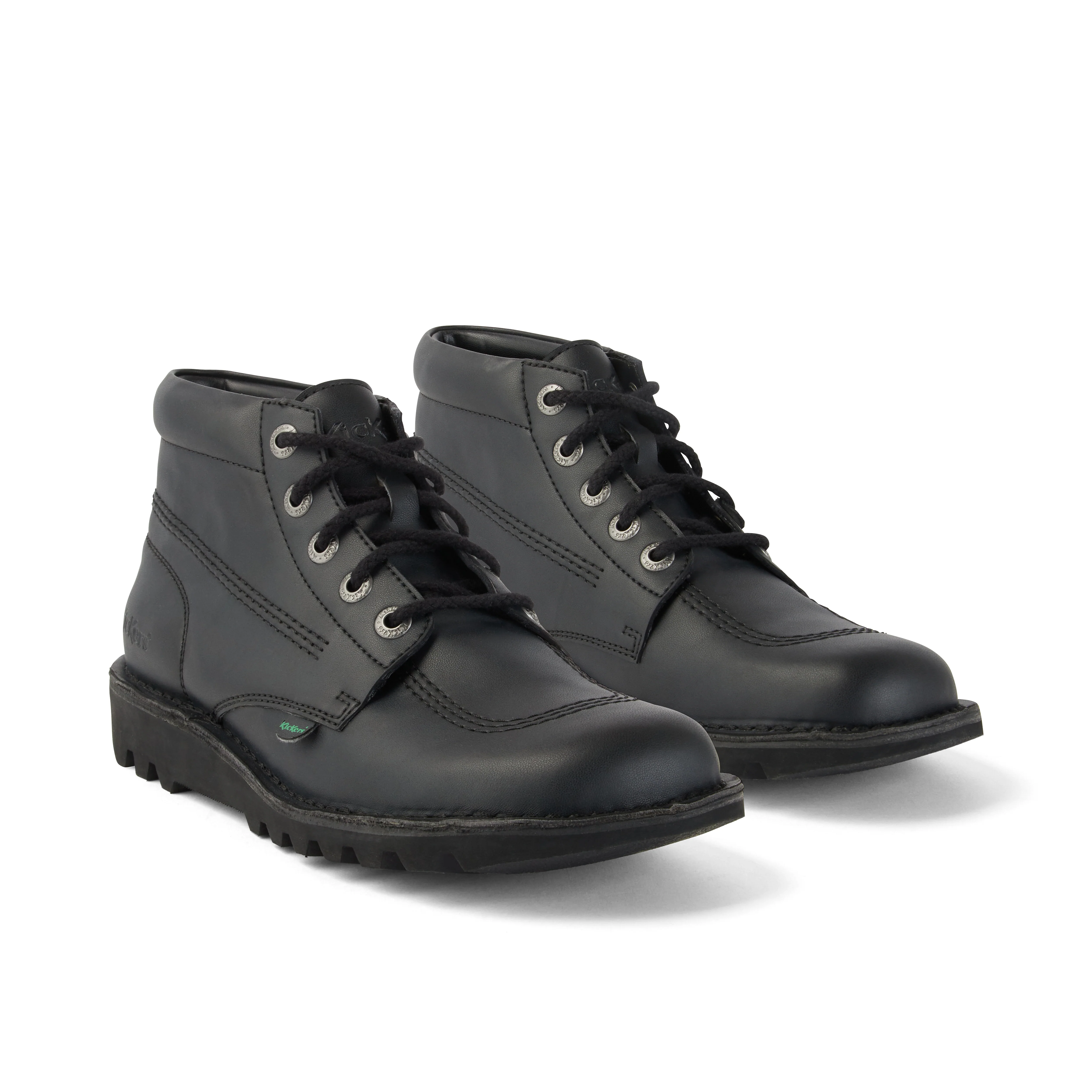 Youth Unisex Kick Hi Leather Alternative Black - Image 3