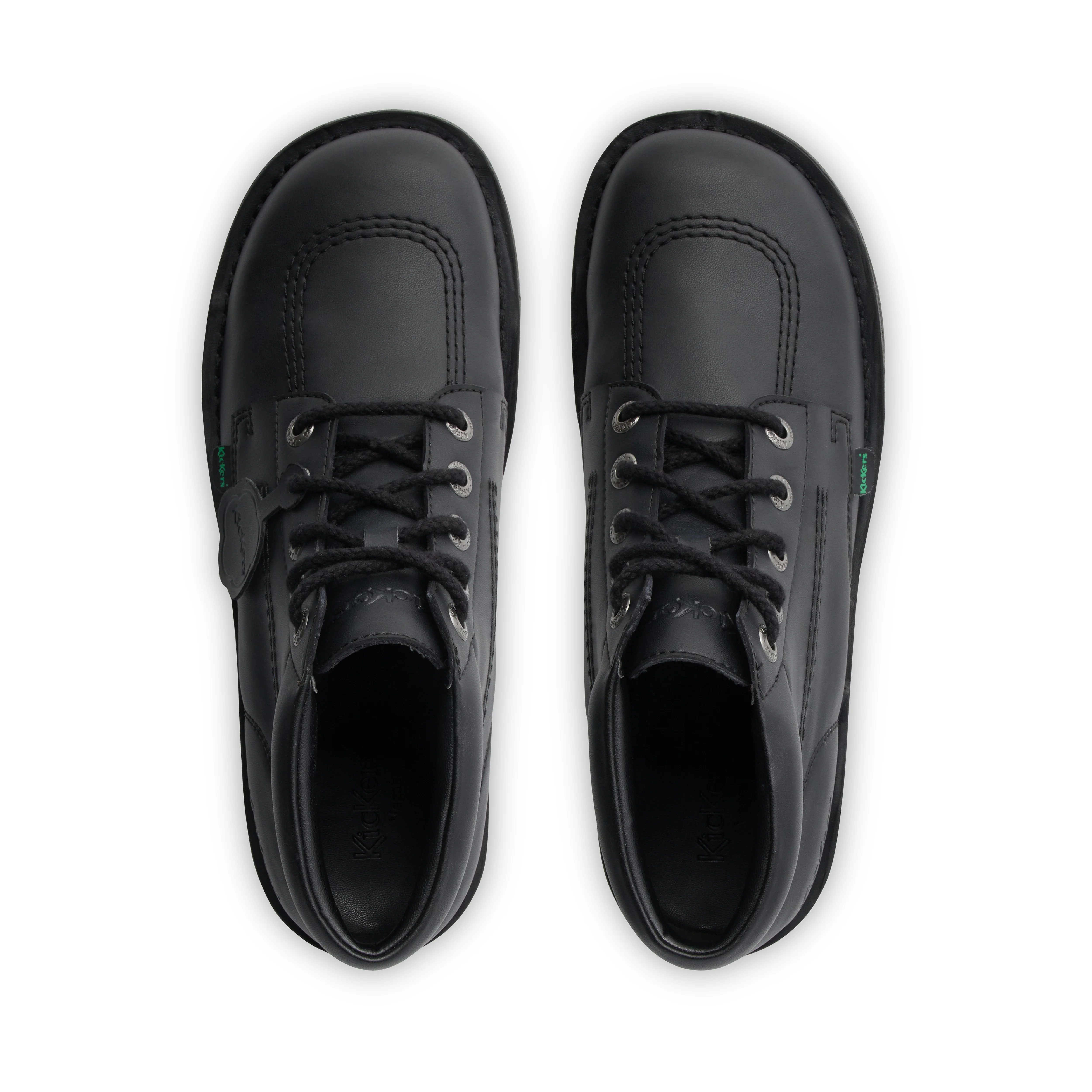 Youth Unisex Kick Hi Leather Alternative Black - Image 4