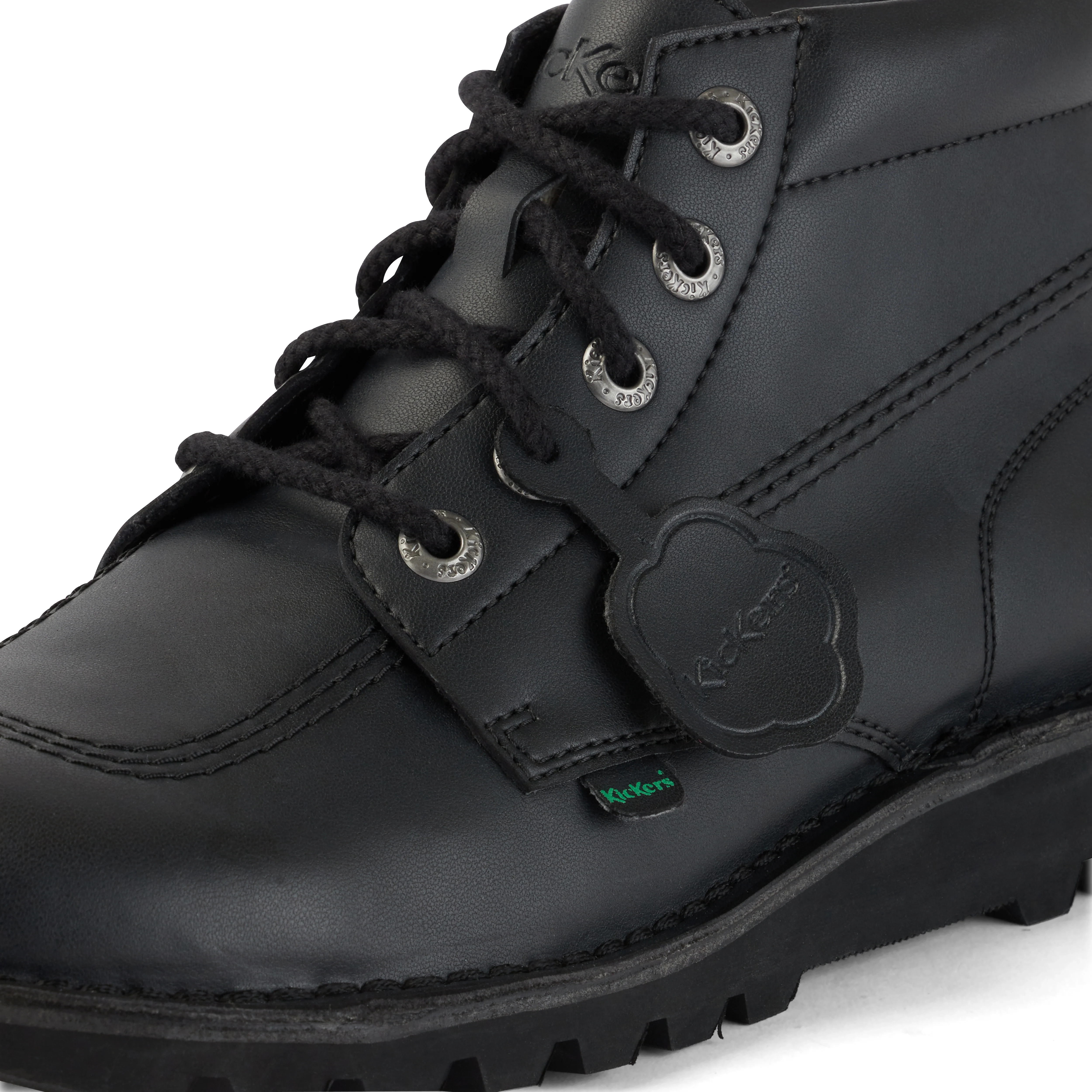 Youth Unisex Kick Hi Leather Alternative Black - Image 6