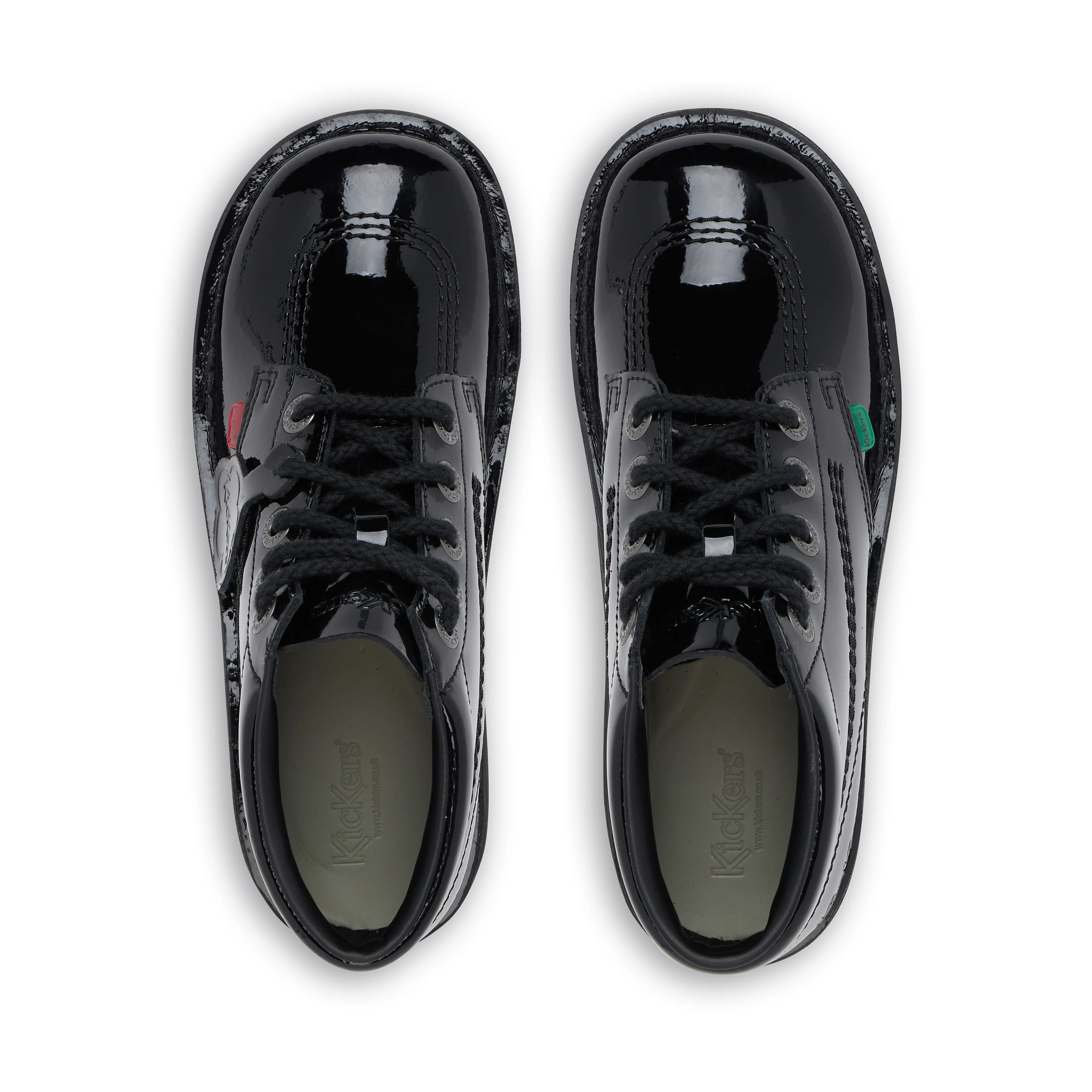 Youth Unisex Kick Hi Patent Leather Black - Image 4