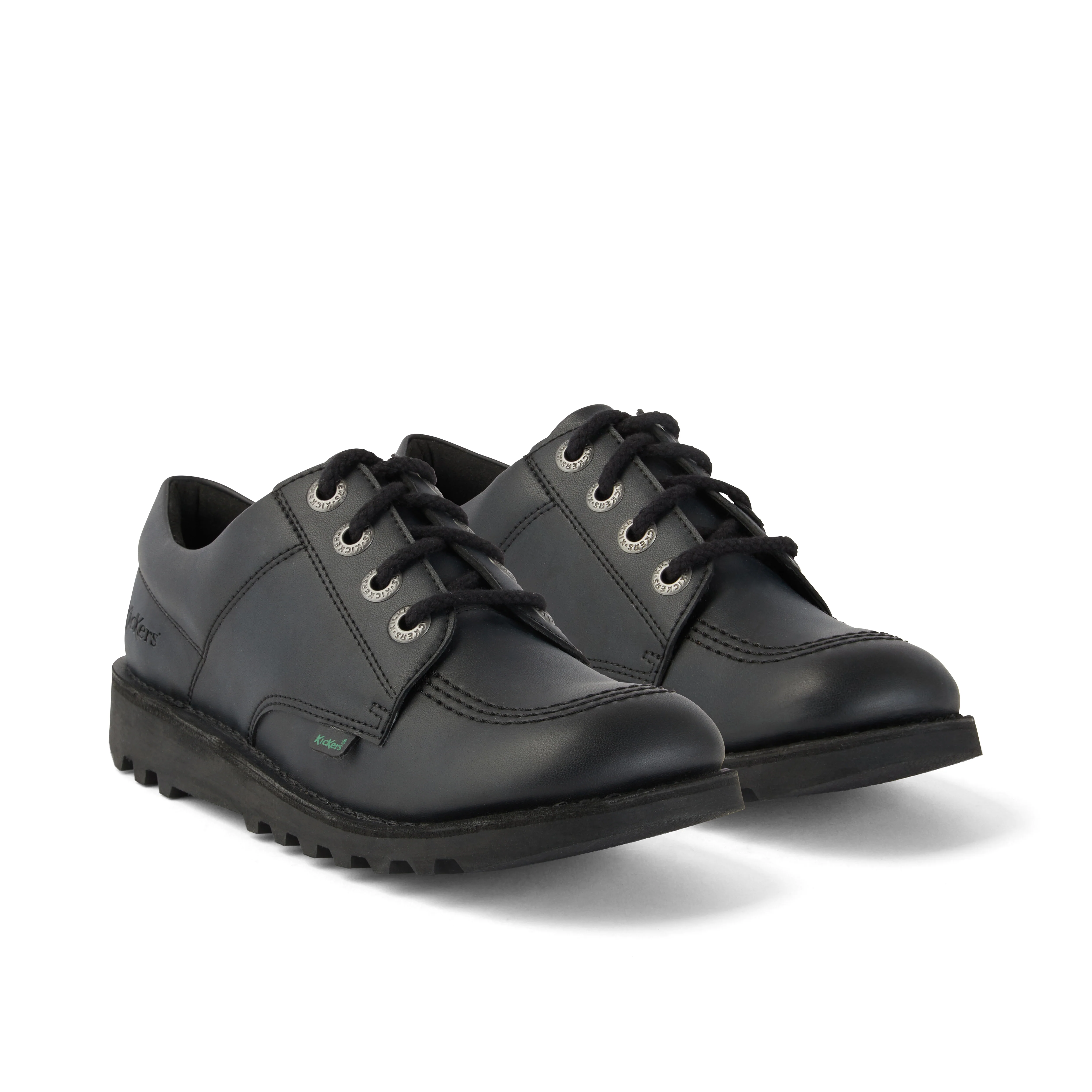 Youth Unisex Kick Lo Leather Alternative Black - Image 3