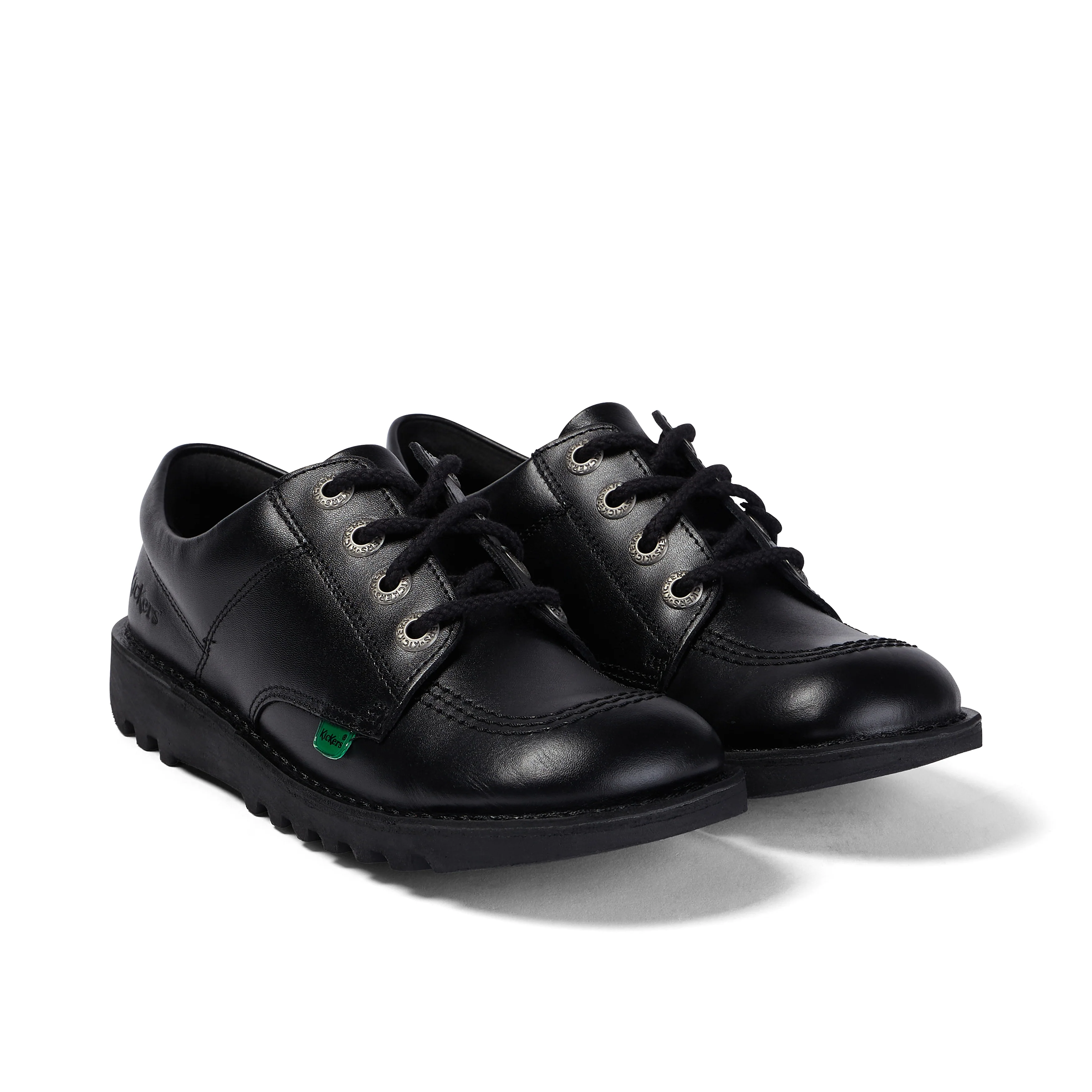 Youth Unisex Kick Lo Leather Black - Image 3