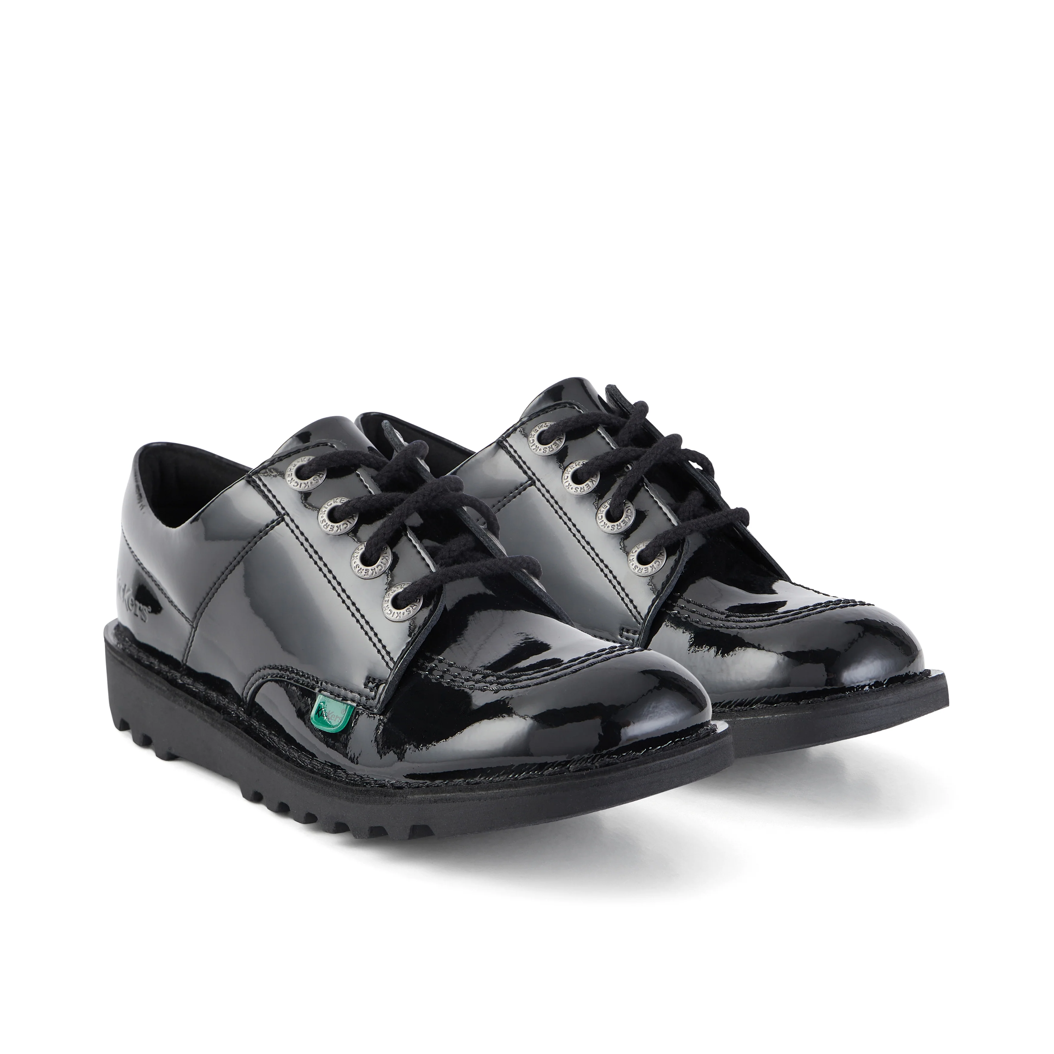 Youth Unisex Kick Lo Patent Leather Black - Image 3