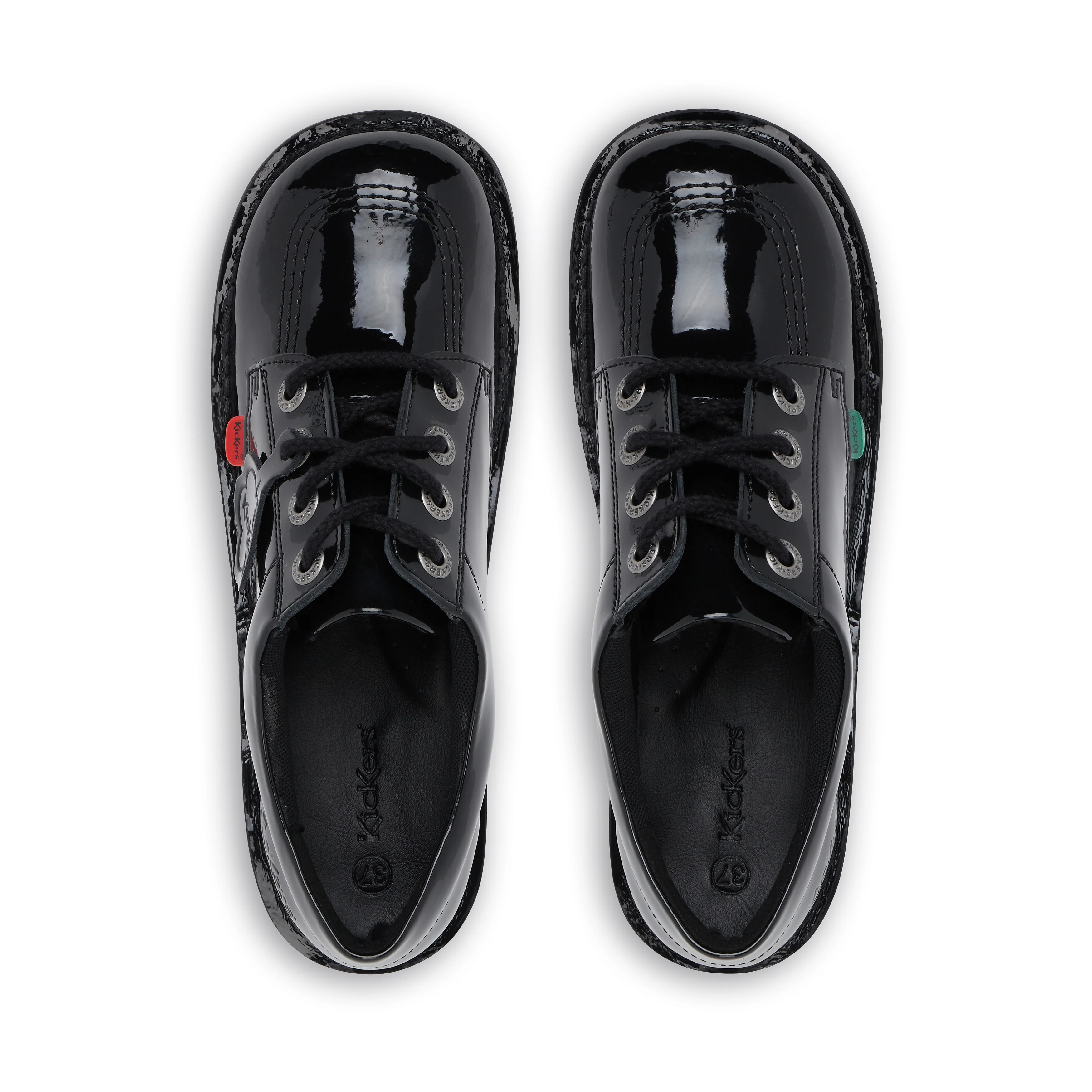 Youth Unisex Kick Lo Patent Leather Black - Image 4