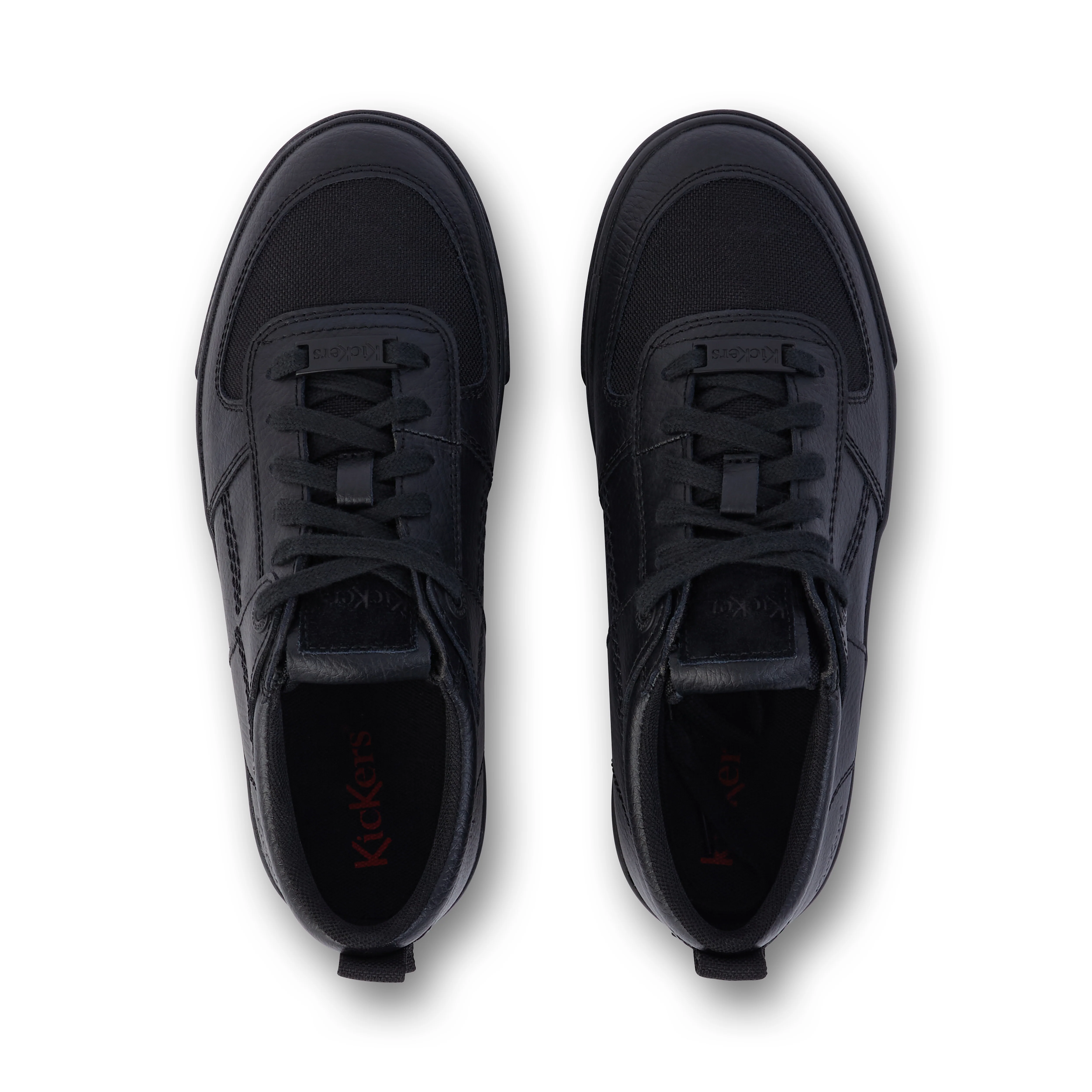 Youth Unisex Tovni Lo Mix Mesh Leather Black - Image 4
