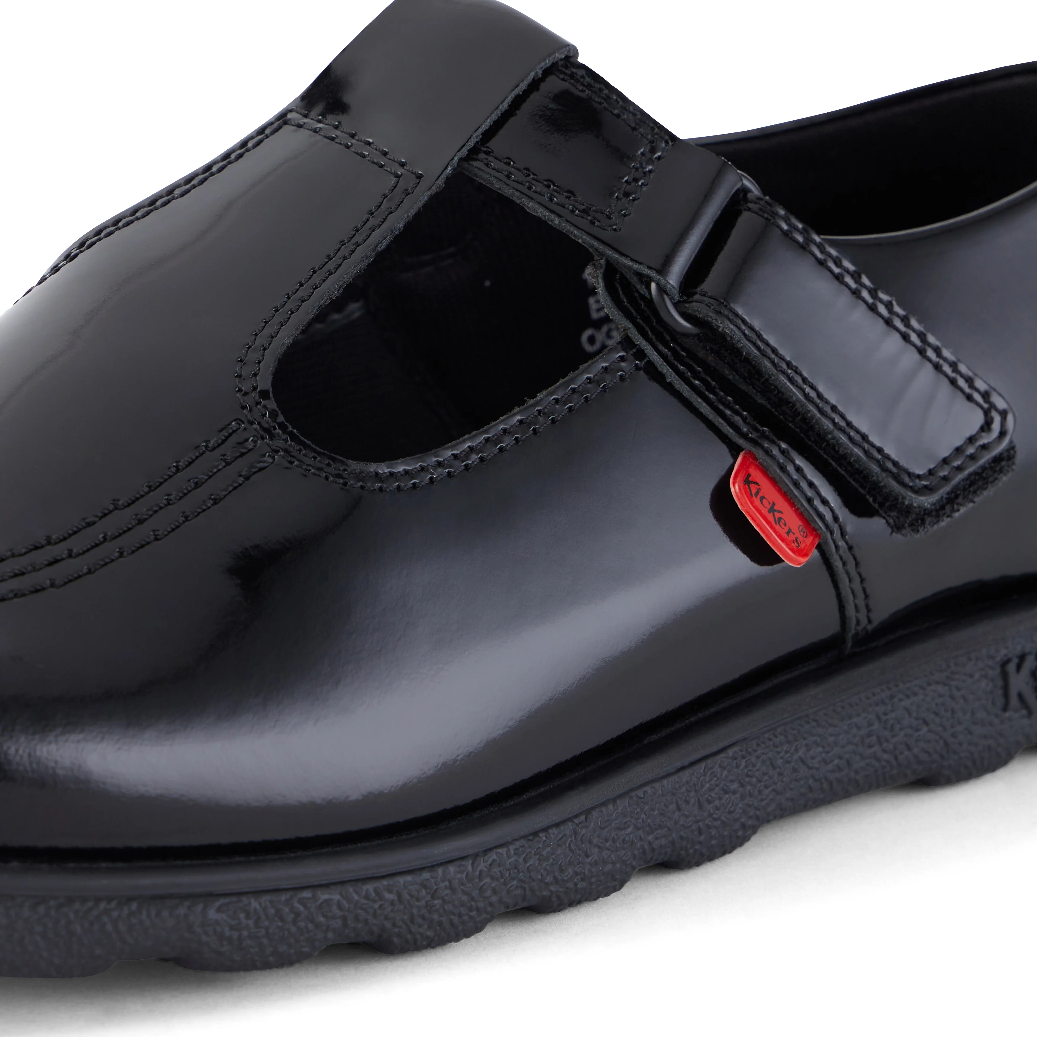 Youth Womens Fragma T-Bar Patent Leather Black - Image 6
