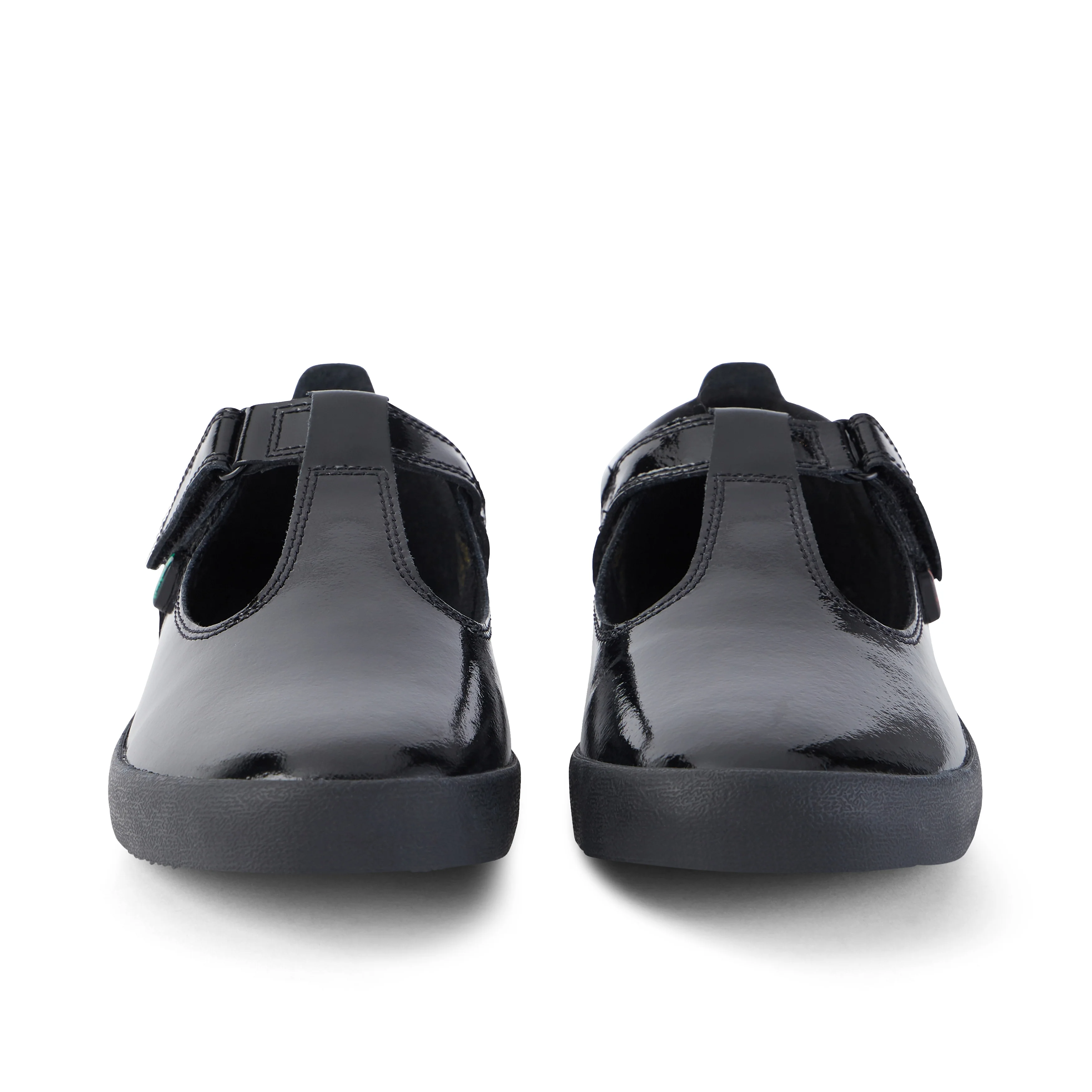 Youth Womens Kariko T Bar Patent Leather Black - Image 2