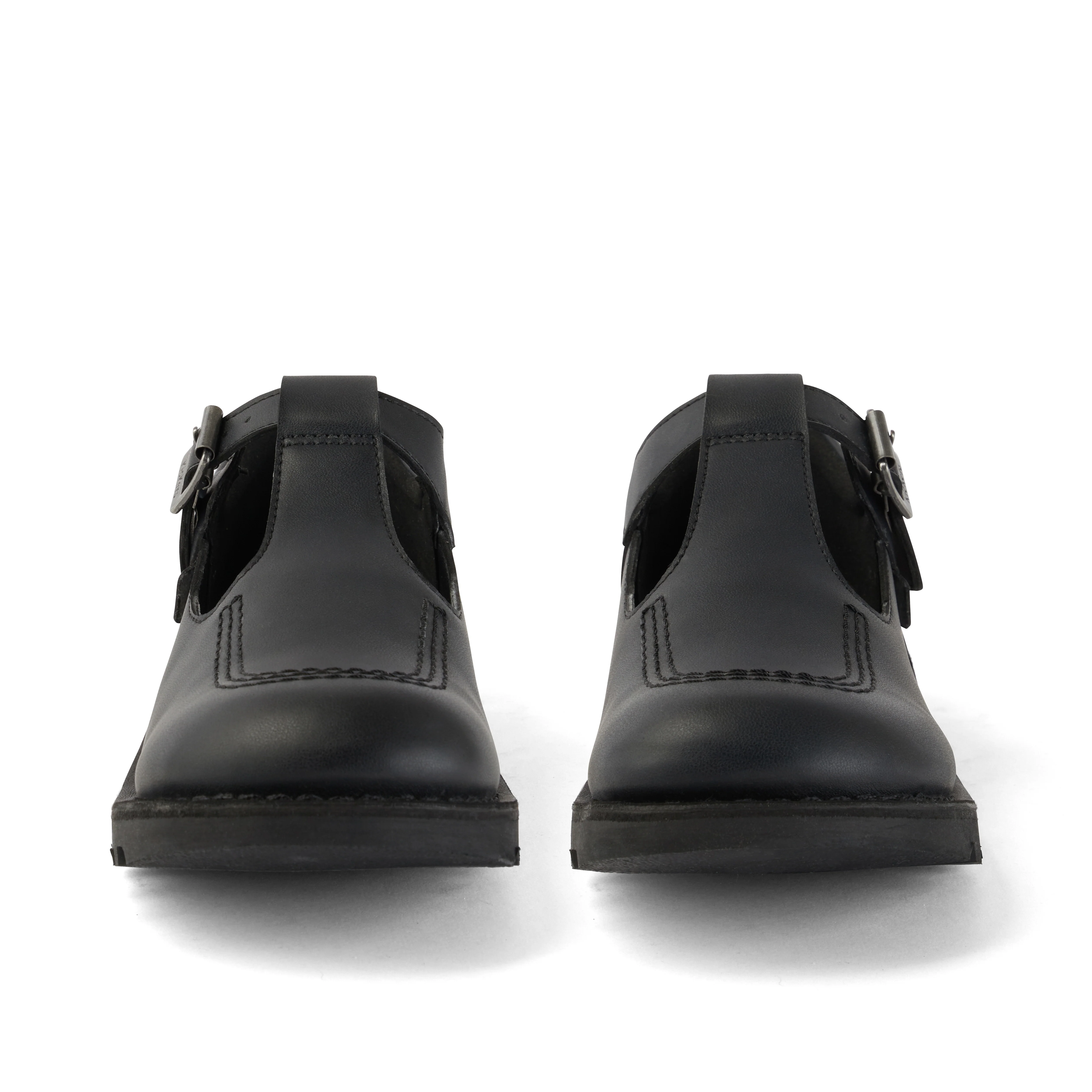 Youth Womens Kick T Bar Leather Alternative Black - Image 2