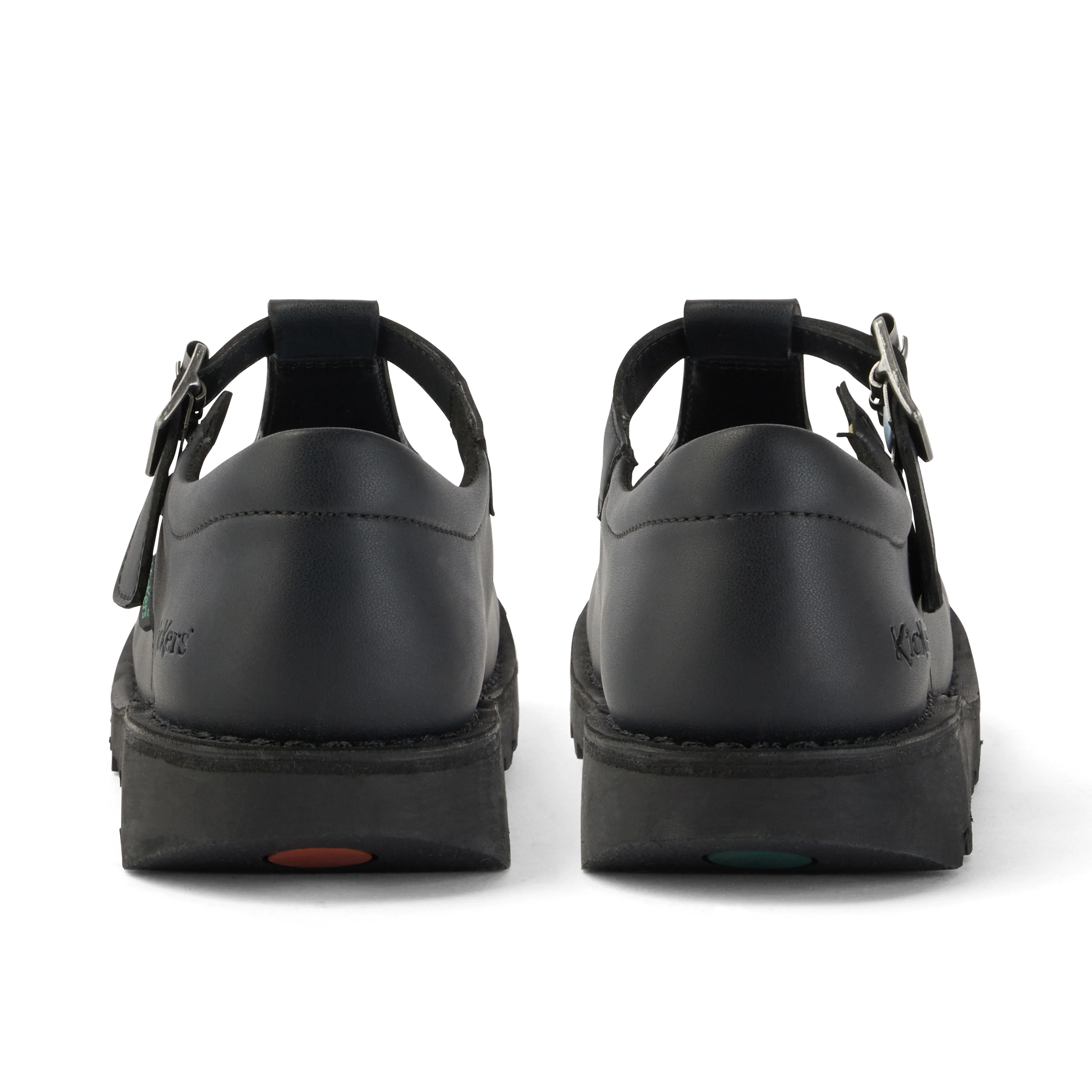 Youth Womens Kick T Bar Leather Alternative Black - Image 5