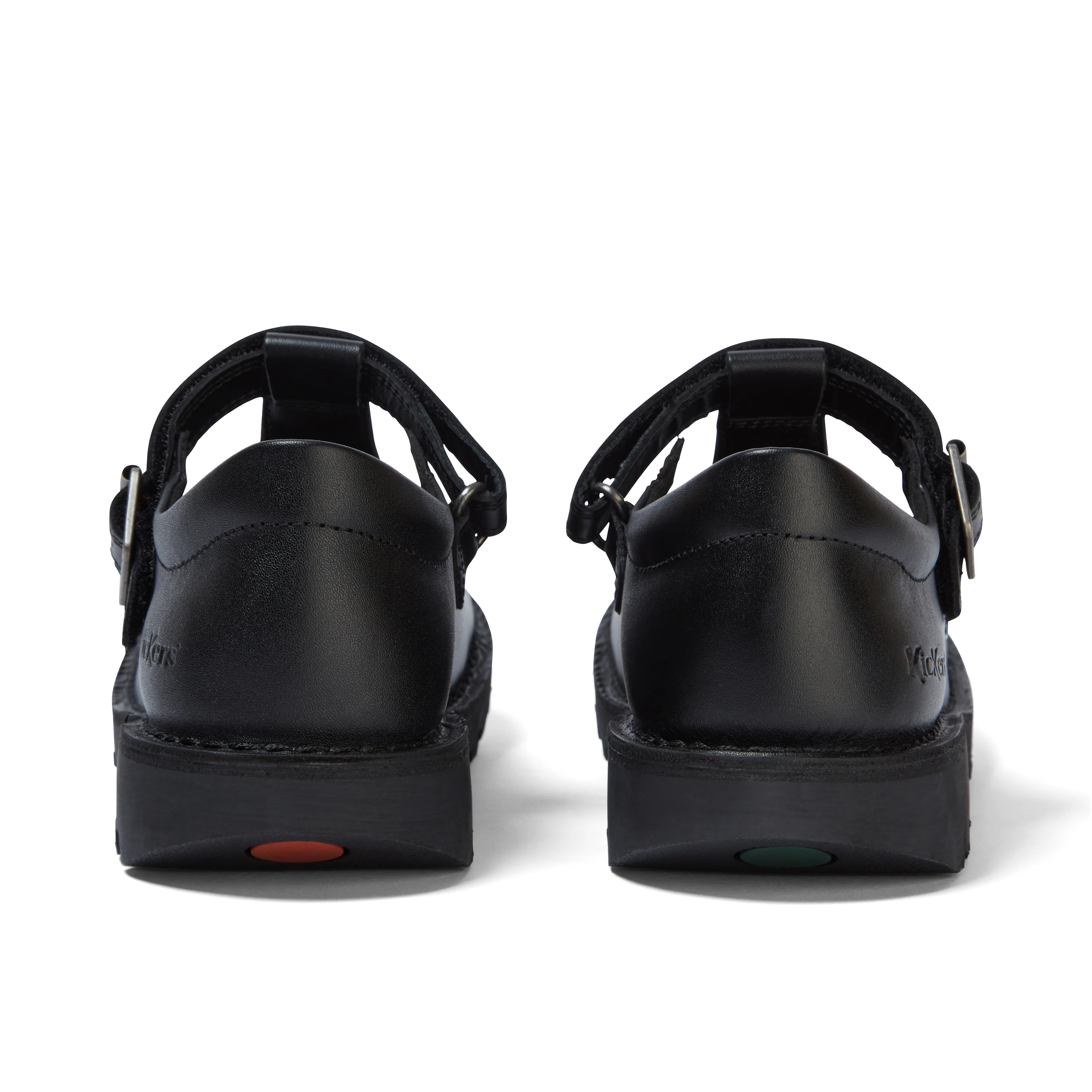 Youth Womens Kick T Bar Vel Leather Black - Image 5