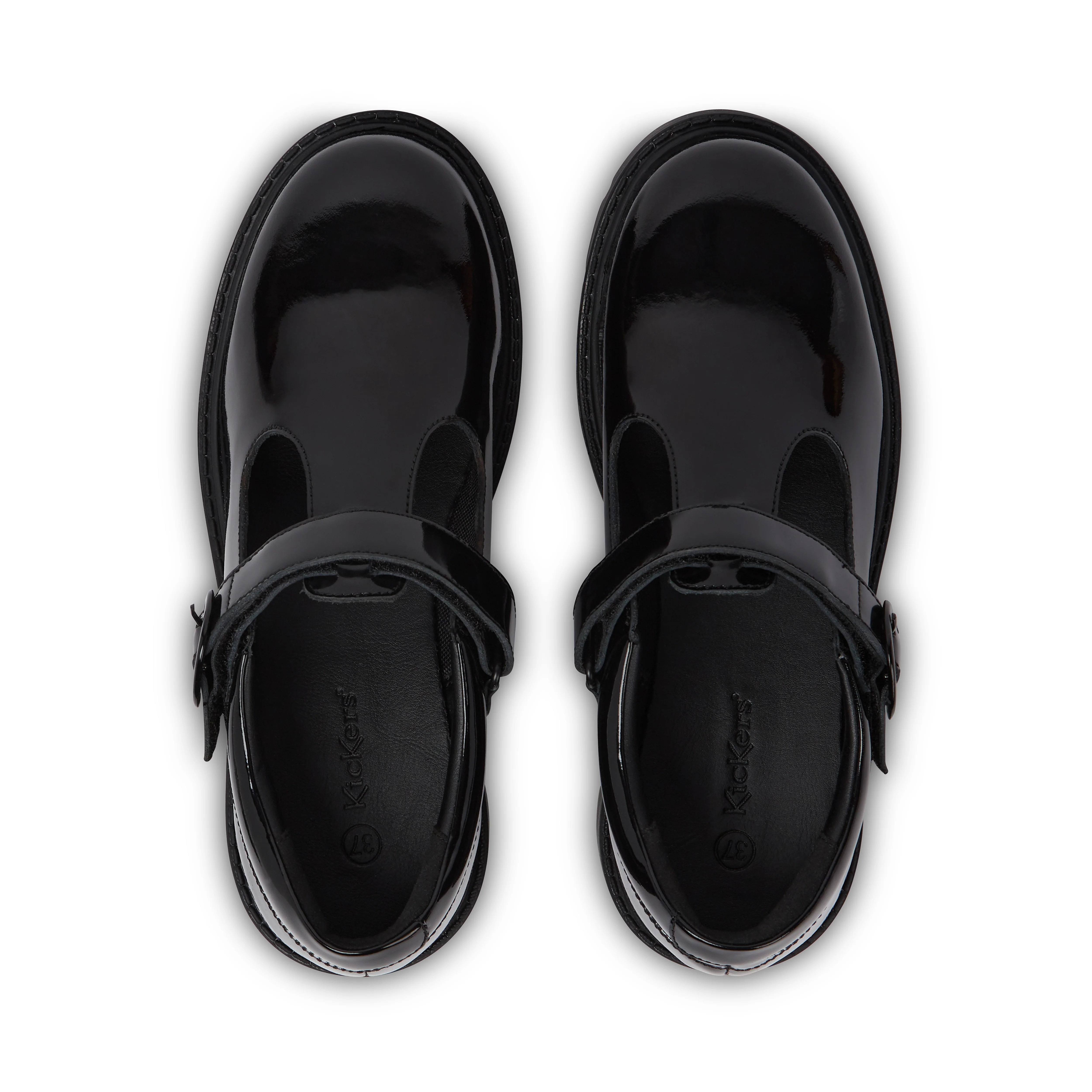 Youth Womens Kori Tbar Patent Leather Black - Image 4