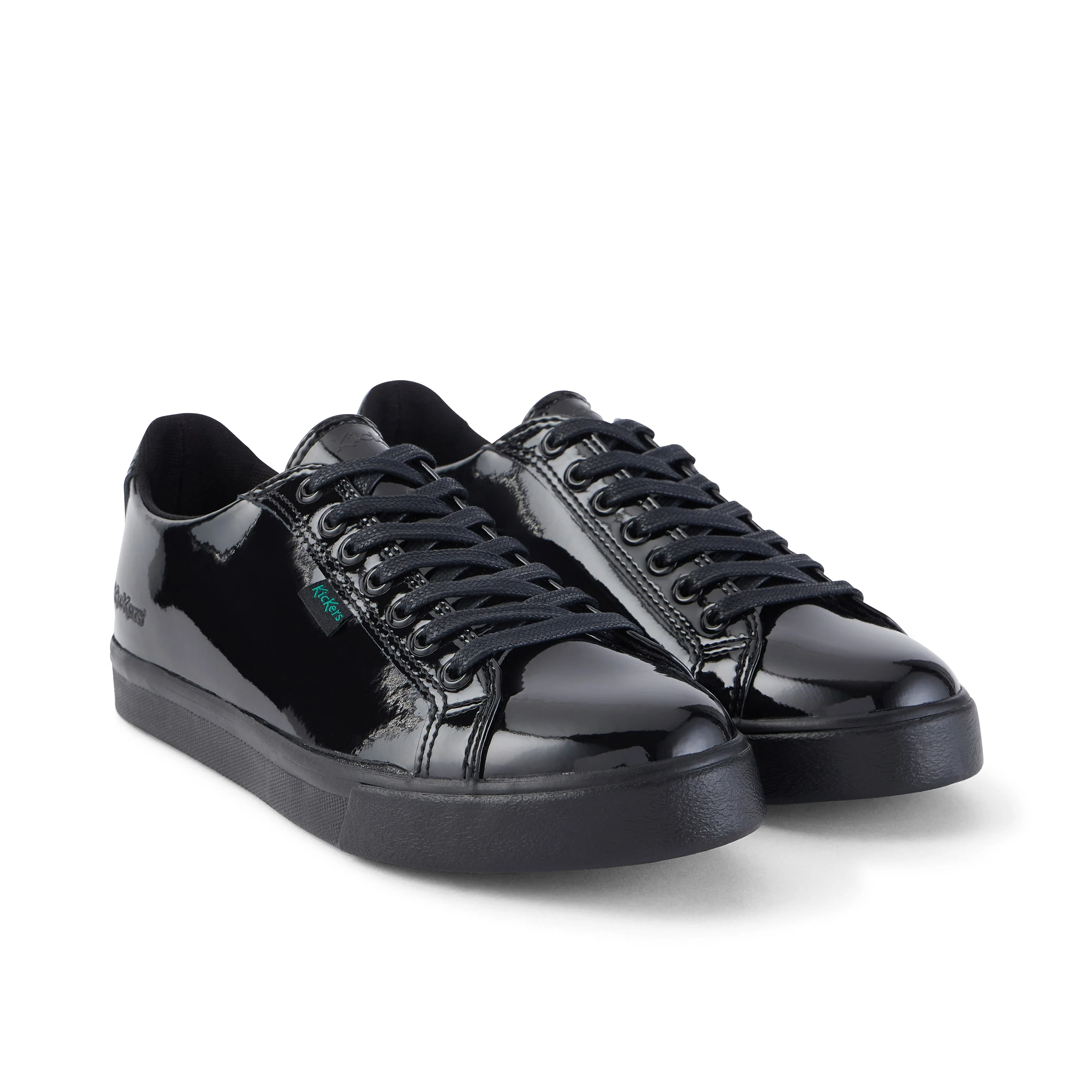 Youth Womens Tovni Lacer Patent Leather Black - Image 3