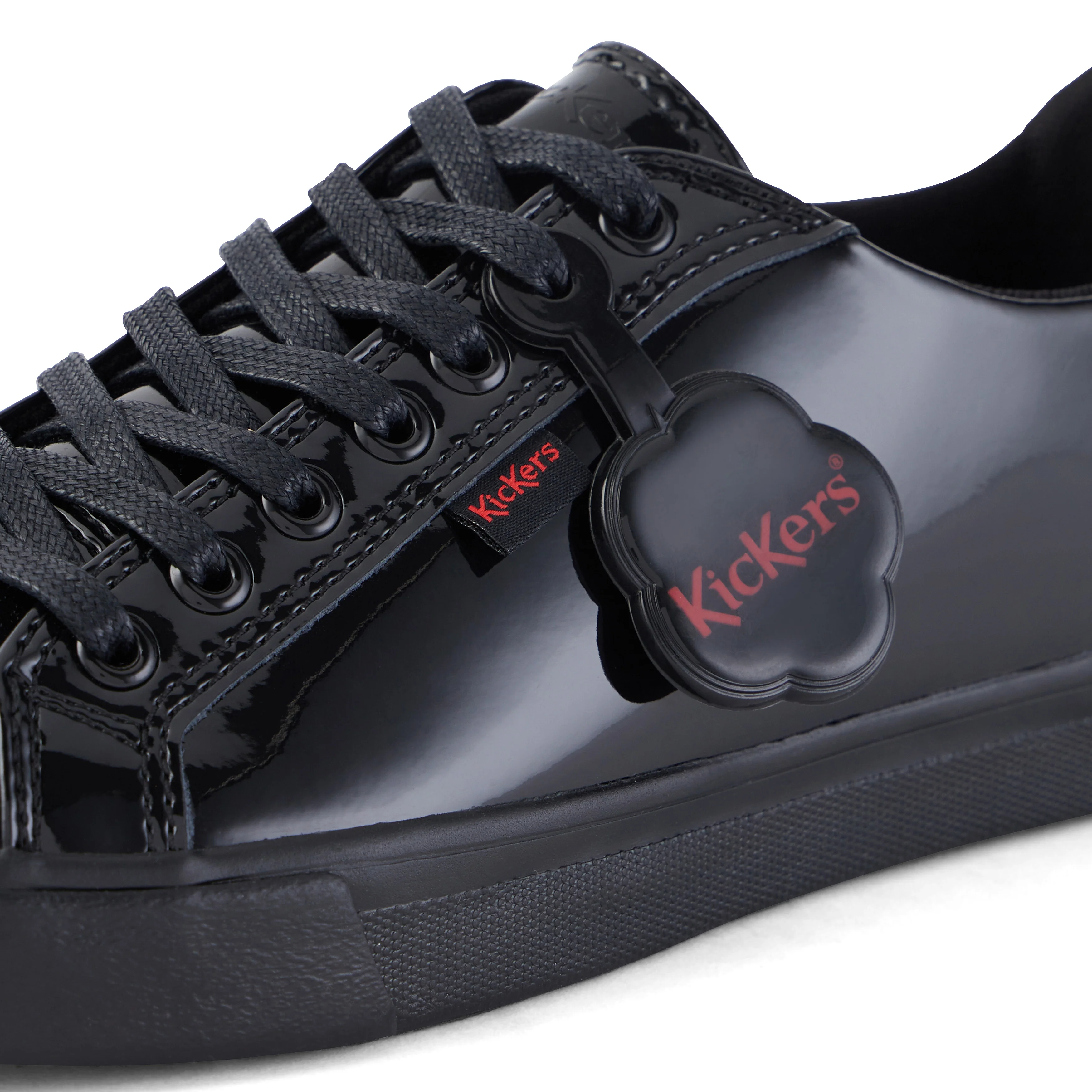 Youth Womens Tovni Lacer Patent Leather Black - Image 6