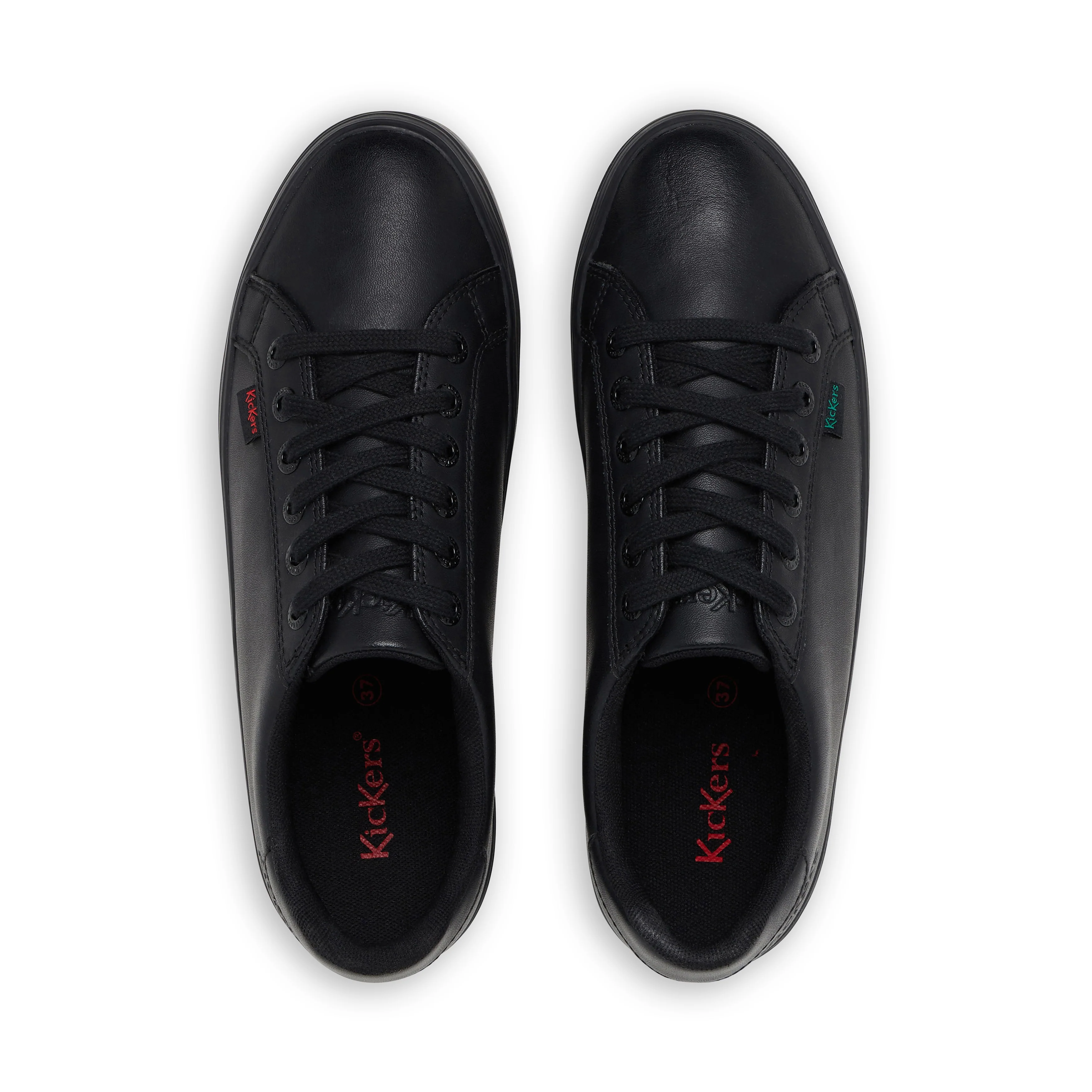 Youth Womens Tovni Stack Leather Black - Image 4