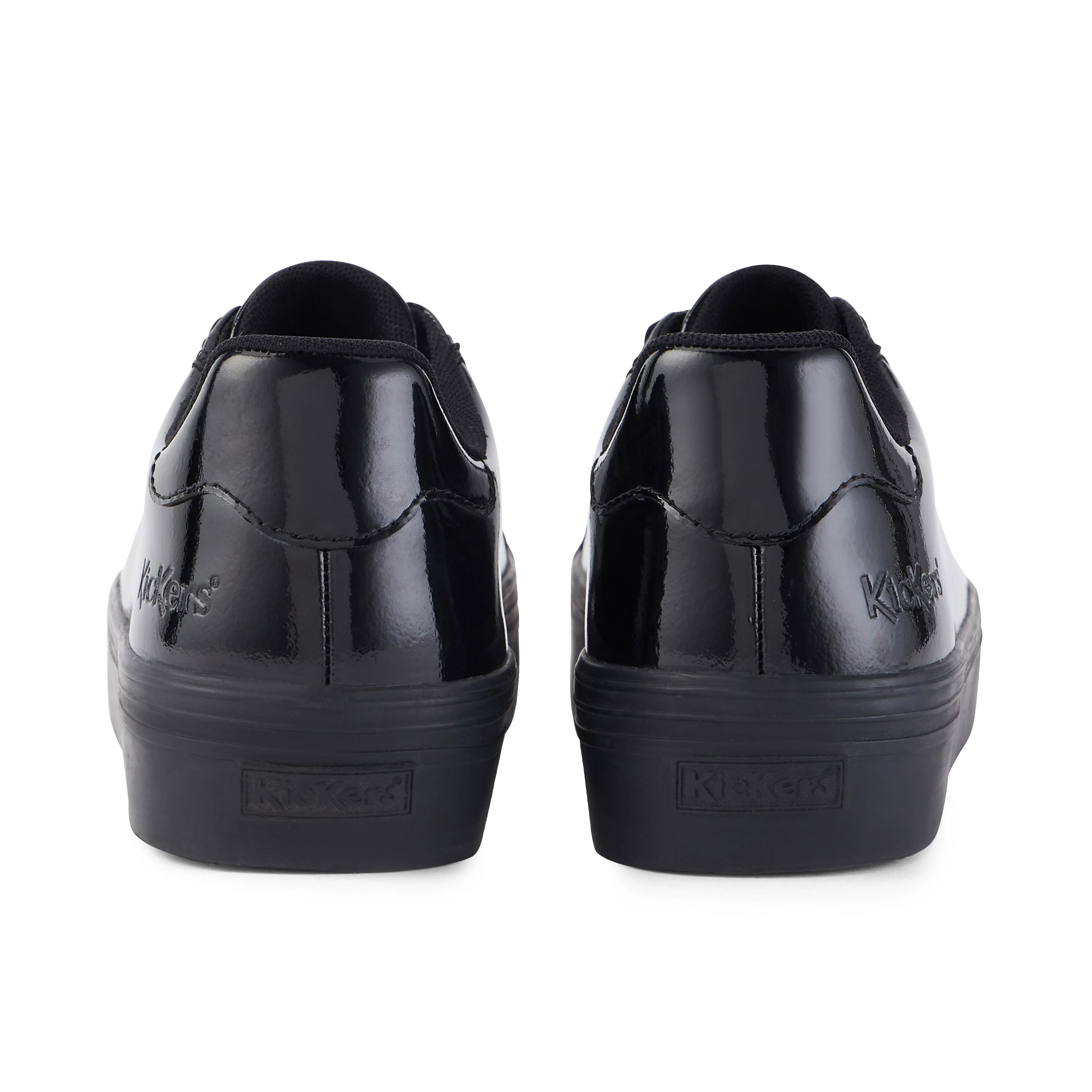 Youth Womens Tovni Stack Patent Leather Black - Image 5